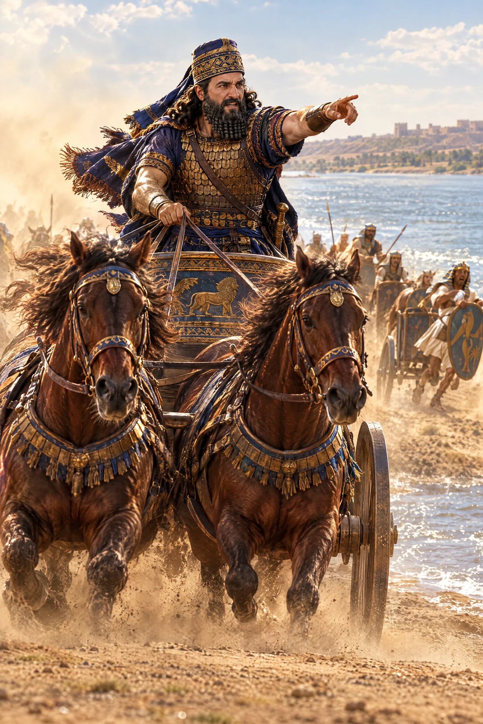 Nebuchadnezzar Defeats Pharaoh's Army at Carchemish