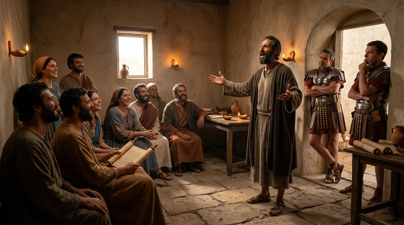 Paul Preaching in His Rented House in Rome