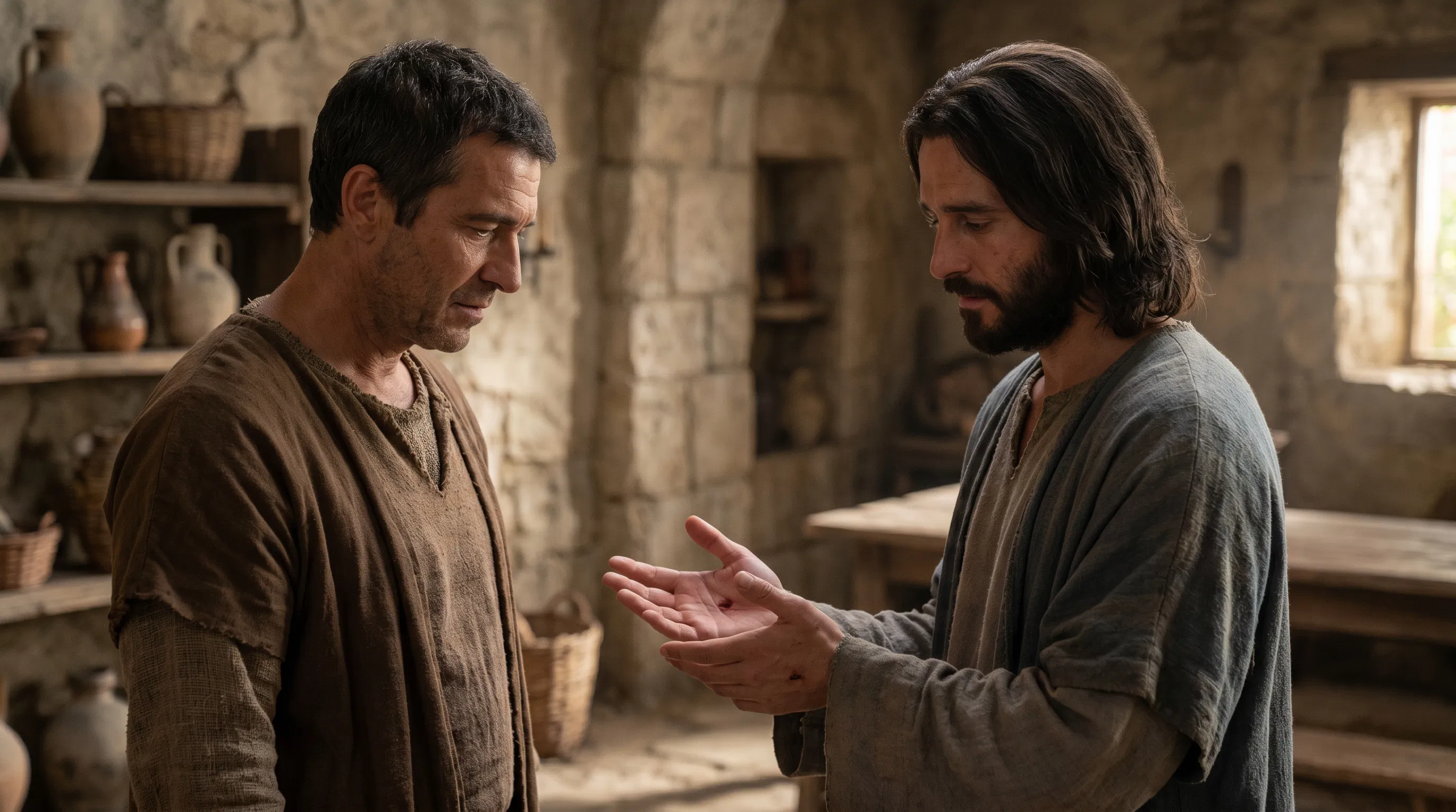 Jesus Shows the Wounds in His Hands