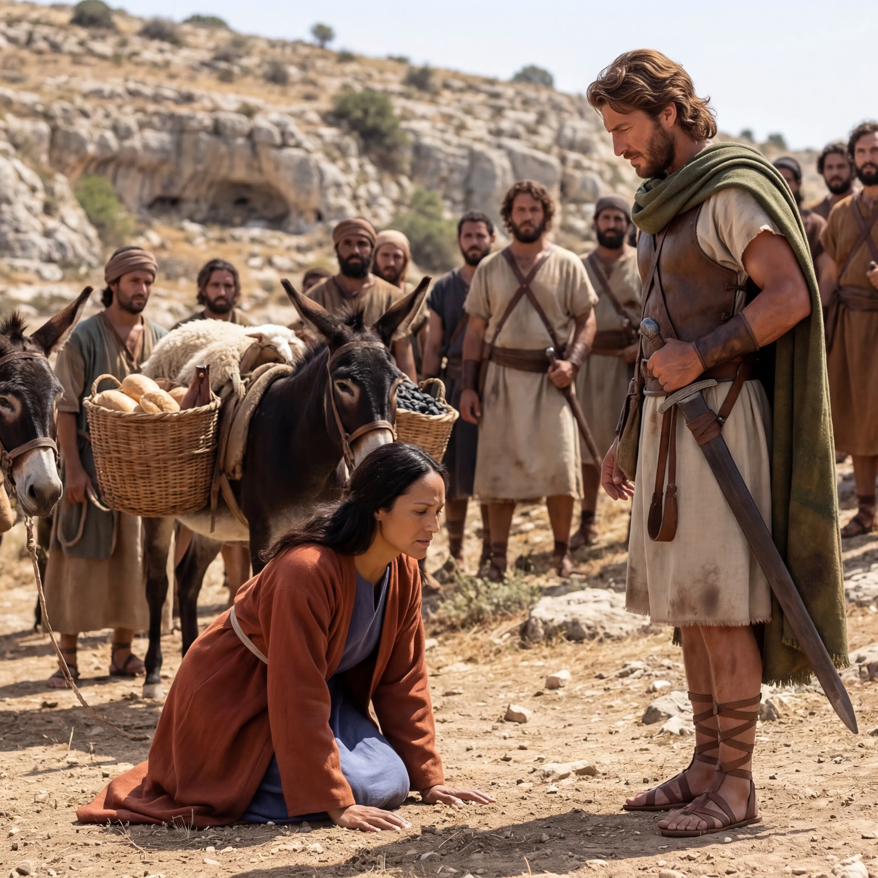 Abigail Bows Before David and His Men