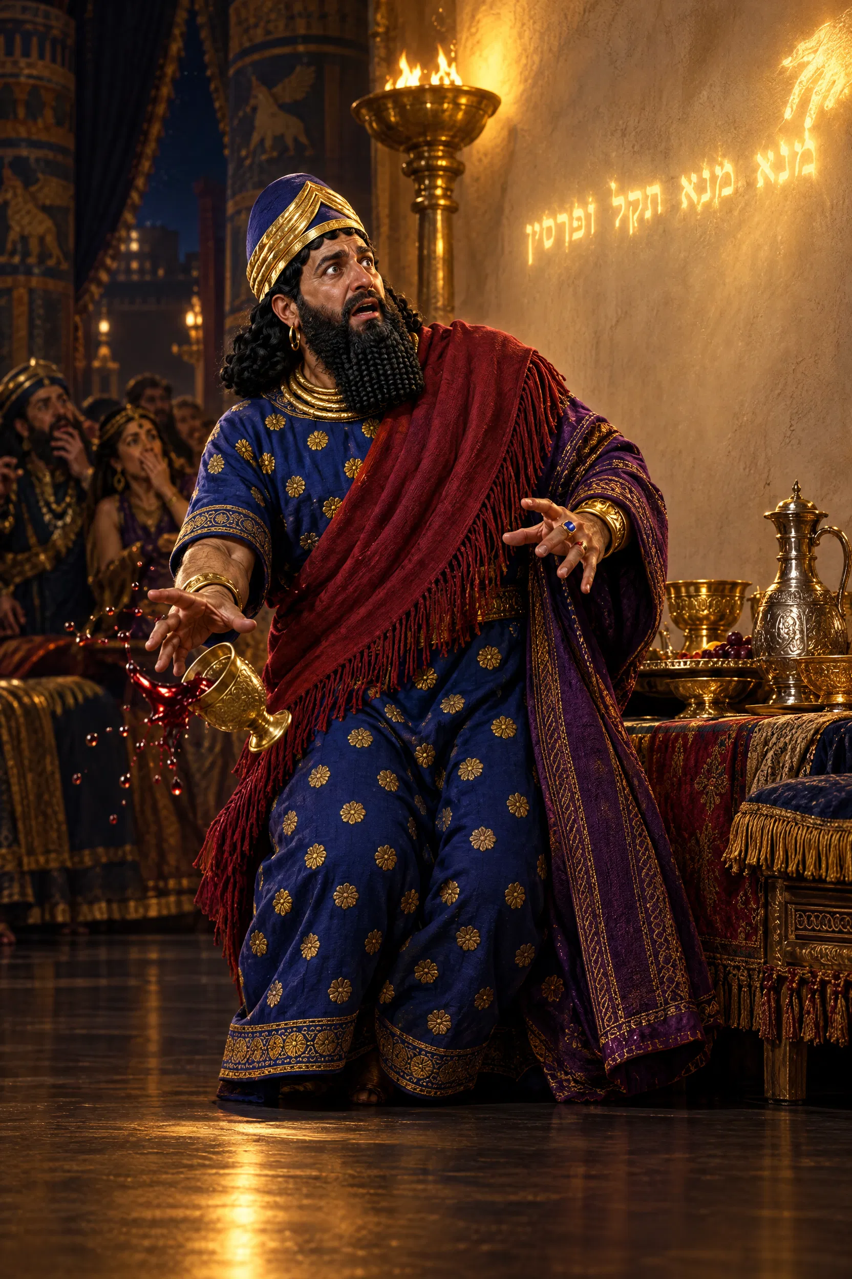 Belshazzar Sees the Writing on the Wall
