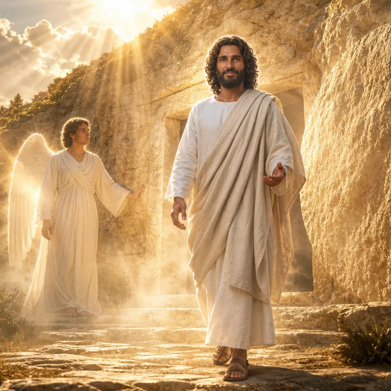 Jesus Coming Out of the Tomb