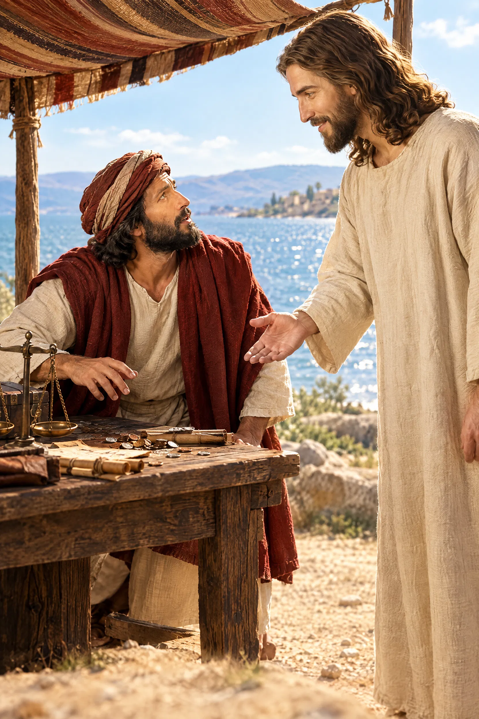 Jesus Calls Matthew From the Tax Booth