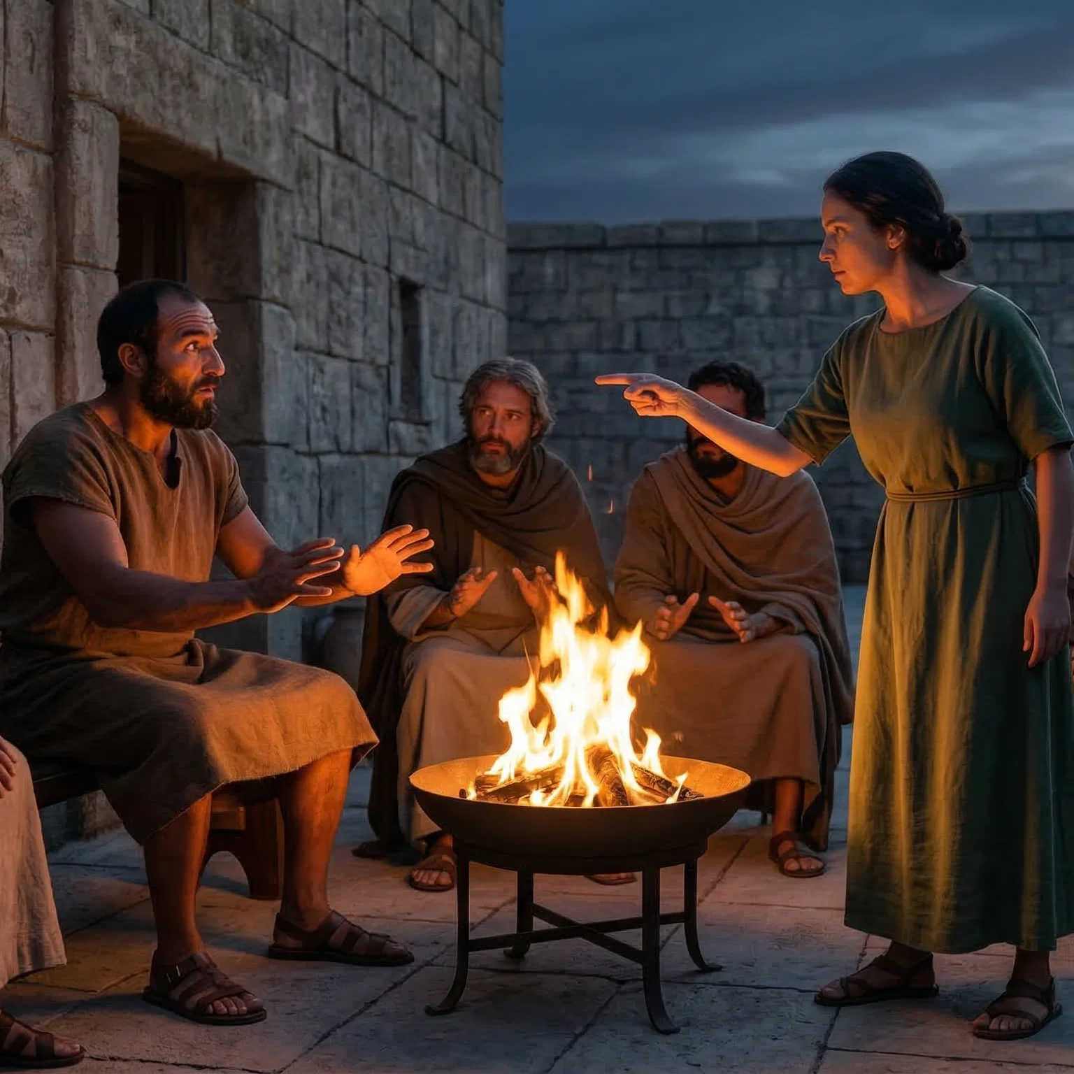 Peter's Denial at the High Priest's Courtyard