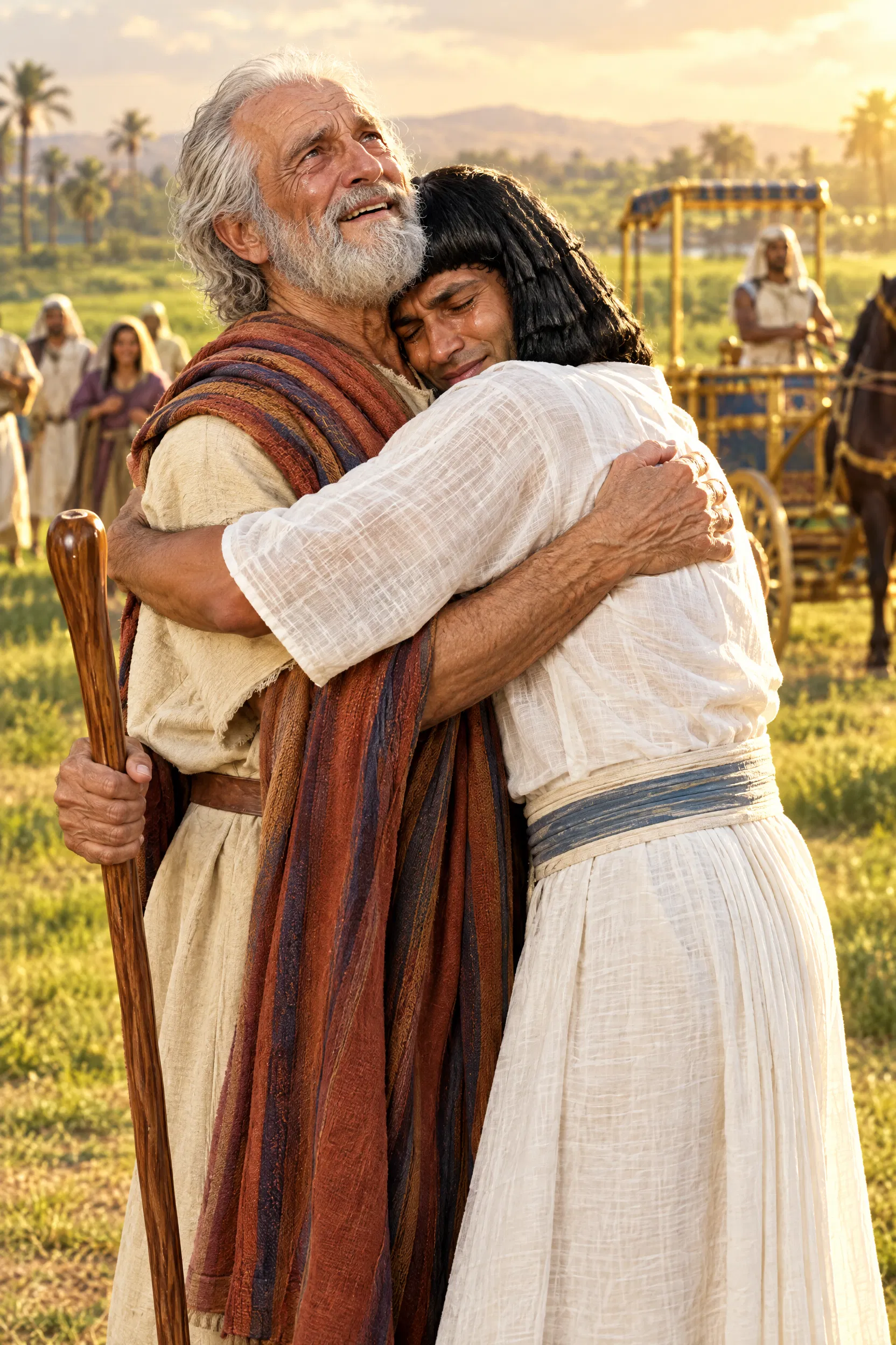 Joseph Meets His Father Jacob in Goshen