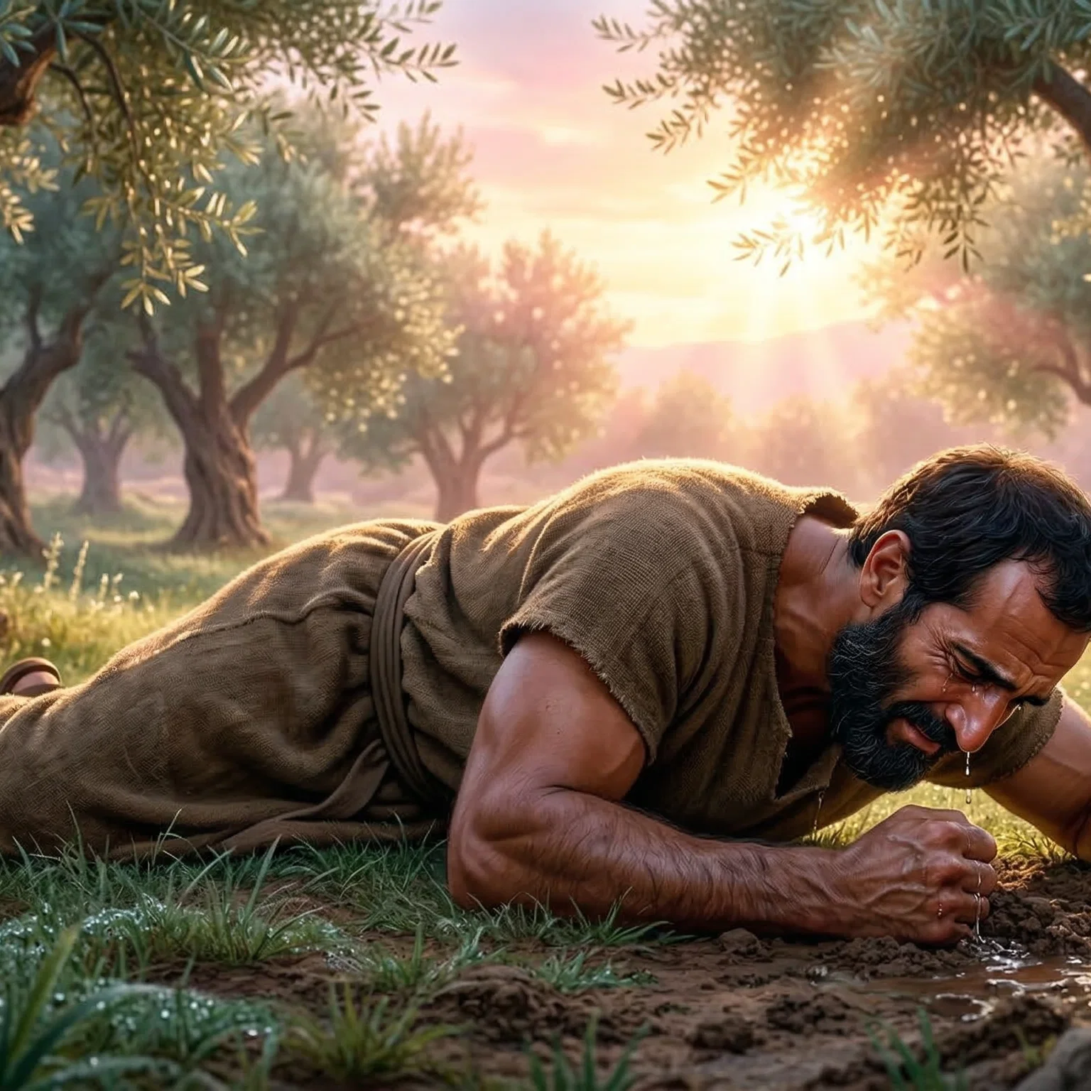 Peter's Bitter Remorse in Gethsemane
