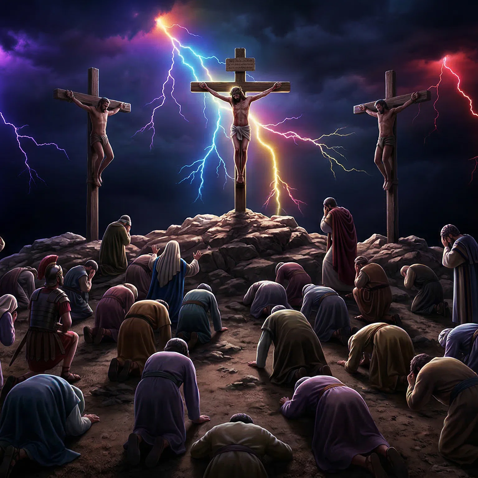 Supernatural Darkness and Lightning at Calvary