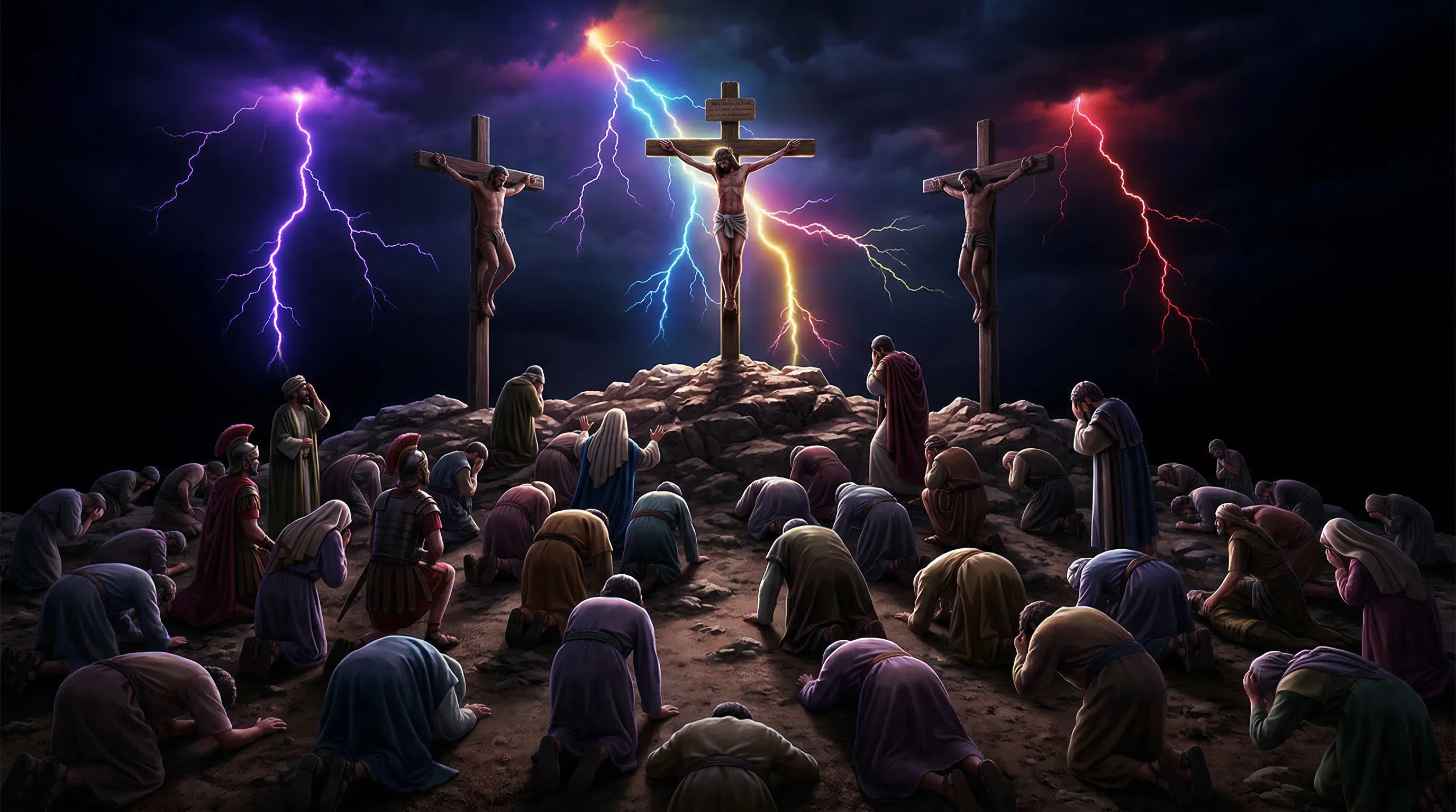Supernatural Darkness and Lightning at Calvary