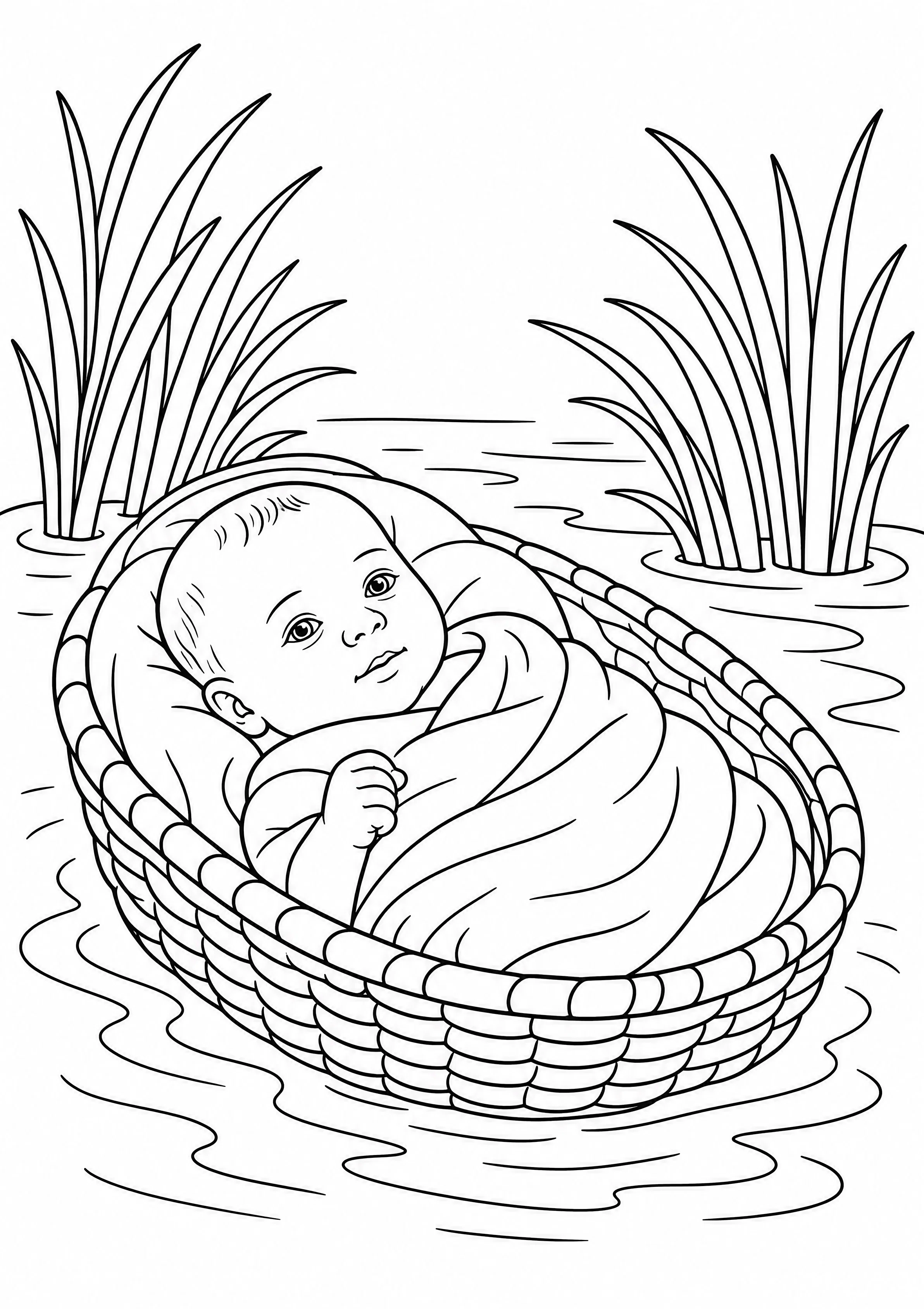 Baby Moses in the Basket