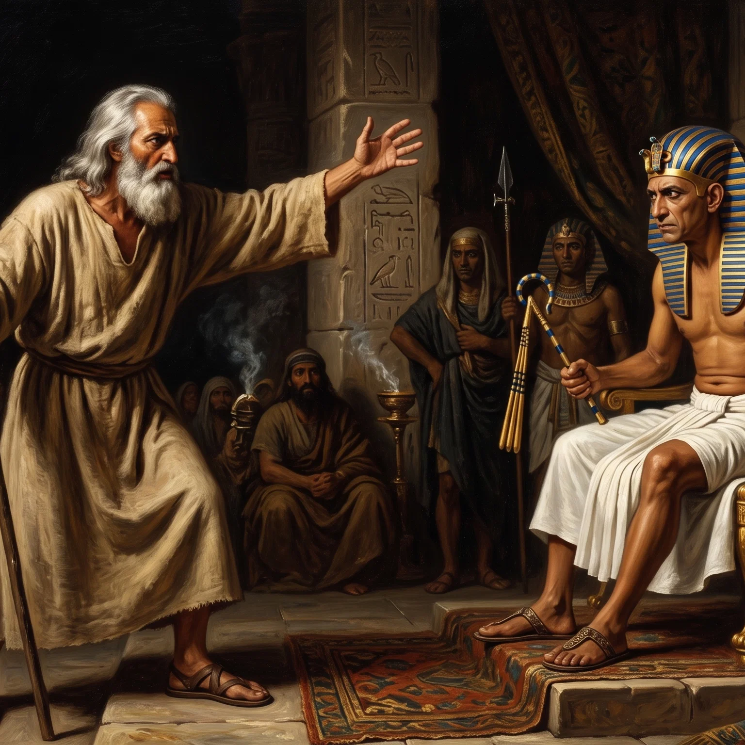 Divine Command Before the Egyptian Throne