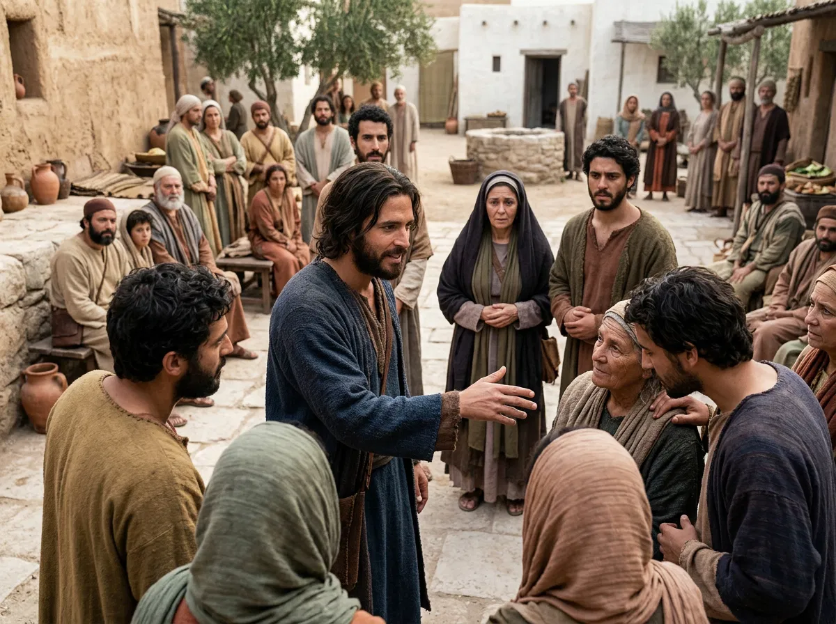 Jesus Speaks to a Crowd About His Brethren