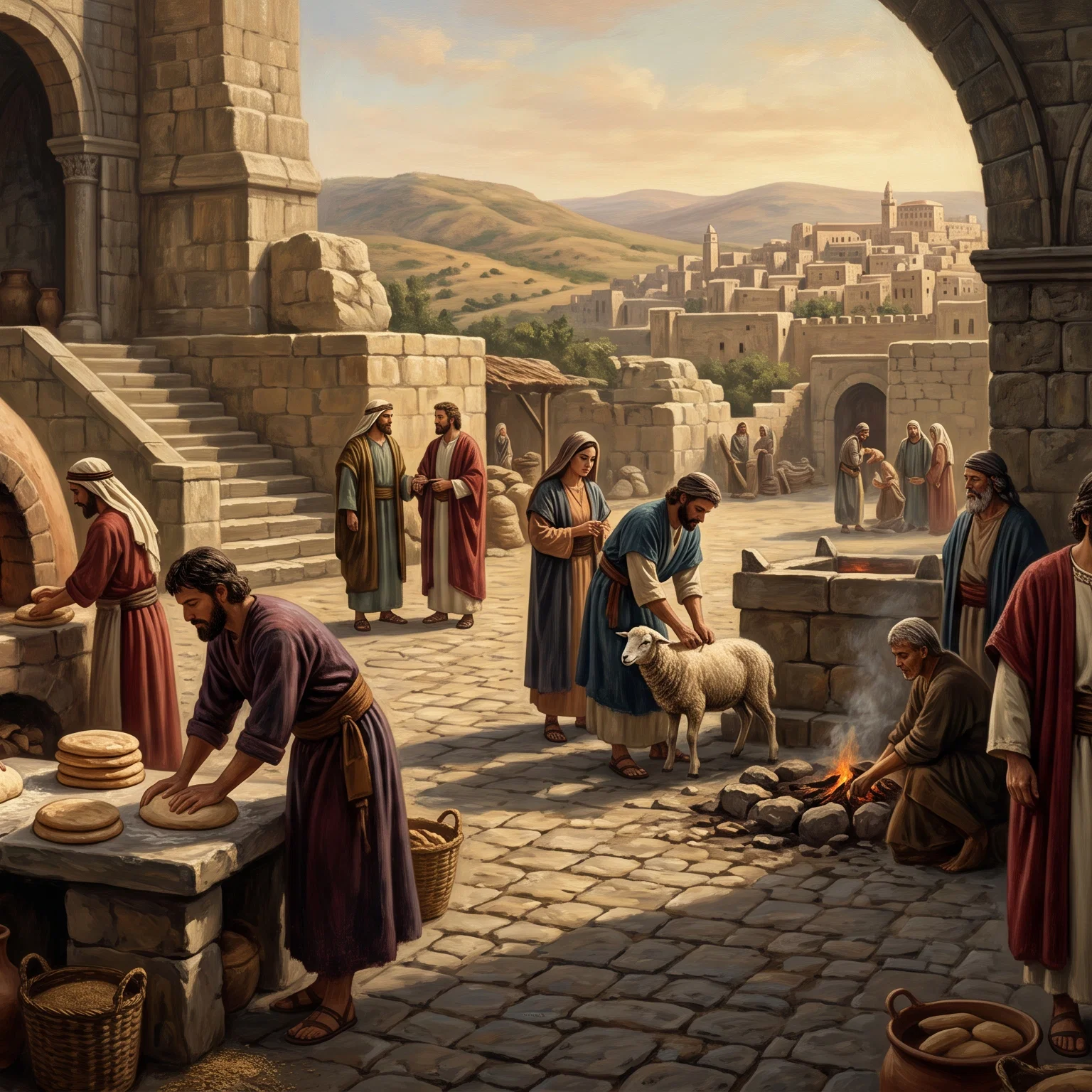 Preparing the Passover Feast