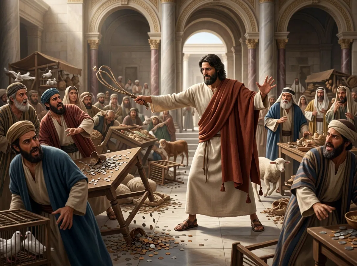 Jesus Drives Out the Temple Money Changers
