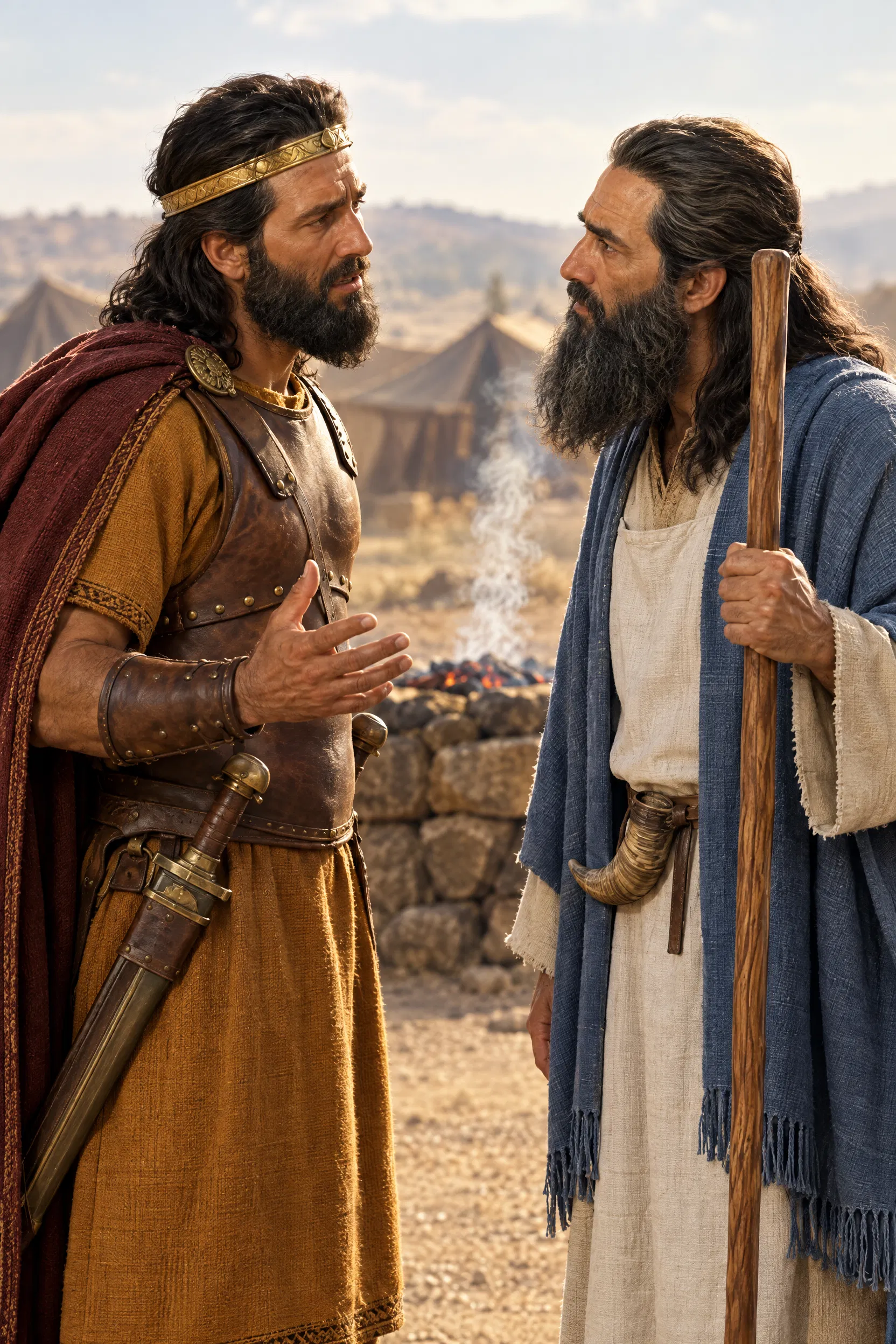 Samuel Confronts Saul at Gilgal