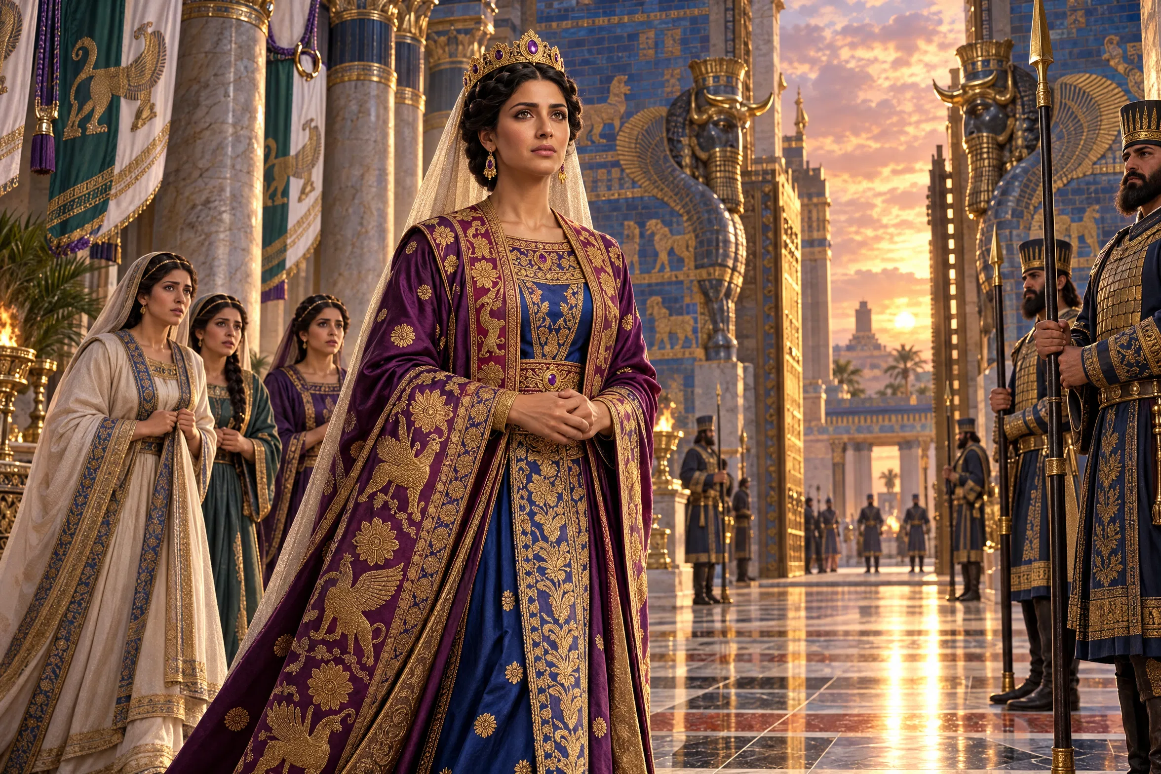 Queen Esther's Courageous Stride Toward Destiny