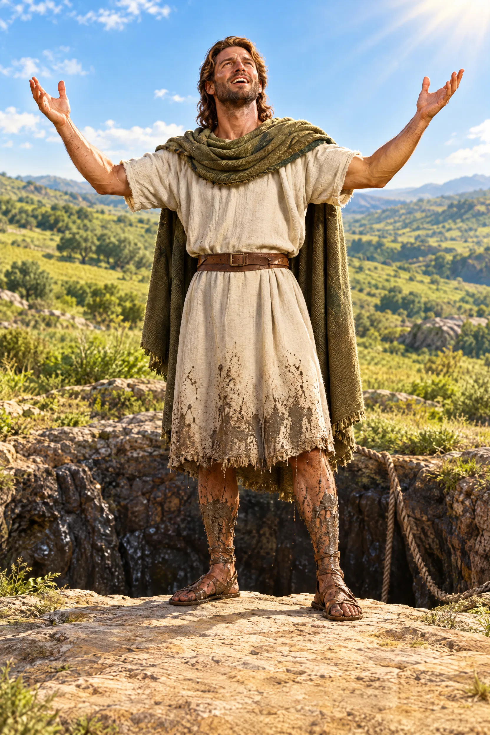 David Stands Rejoicing Out of the Pit