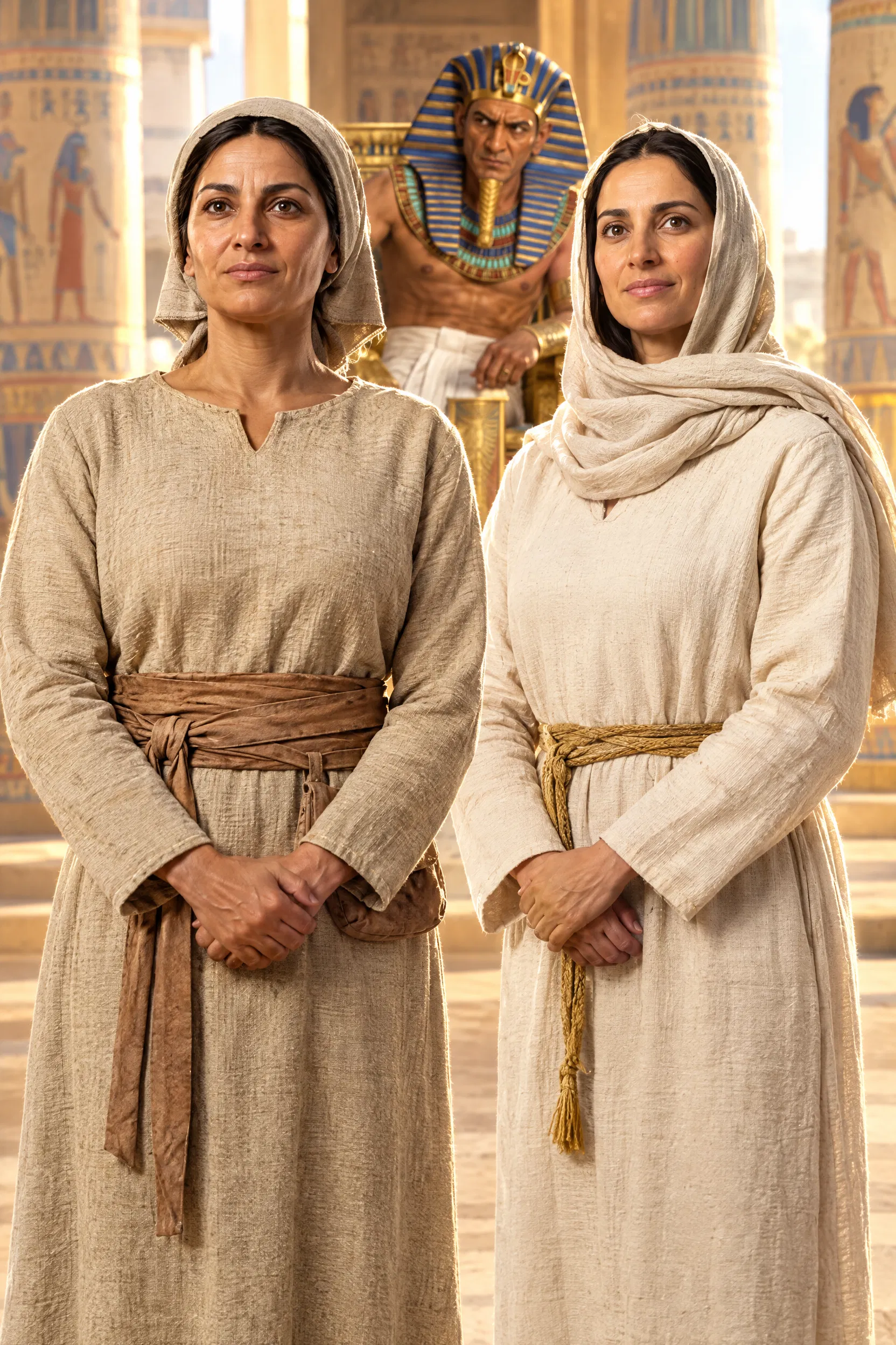 Shiphrah and Puah Stand Before Pharaoh