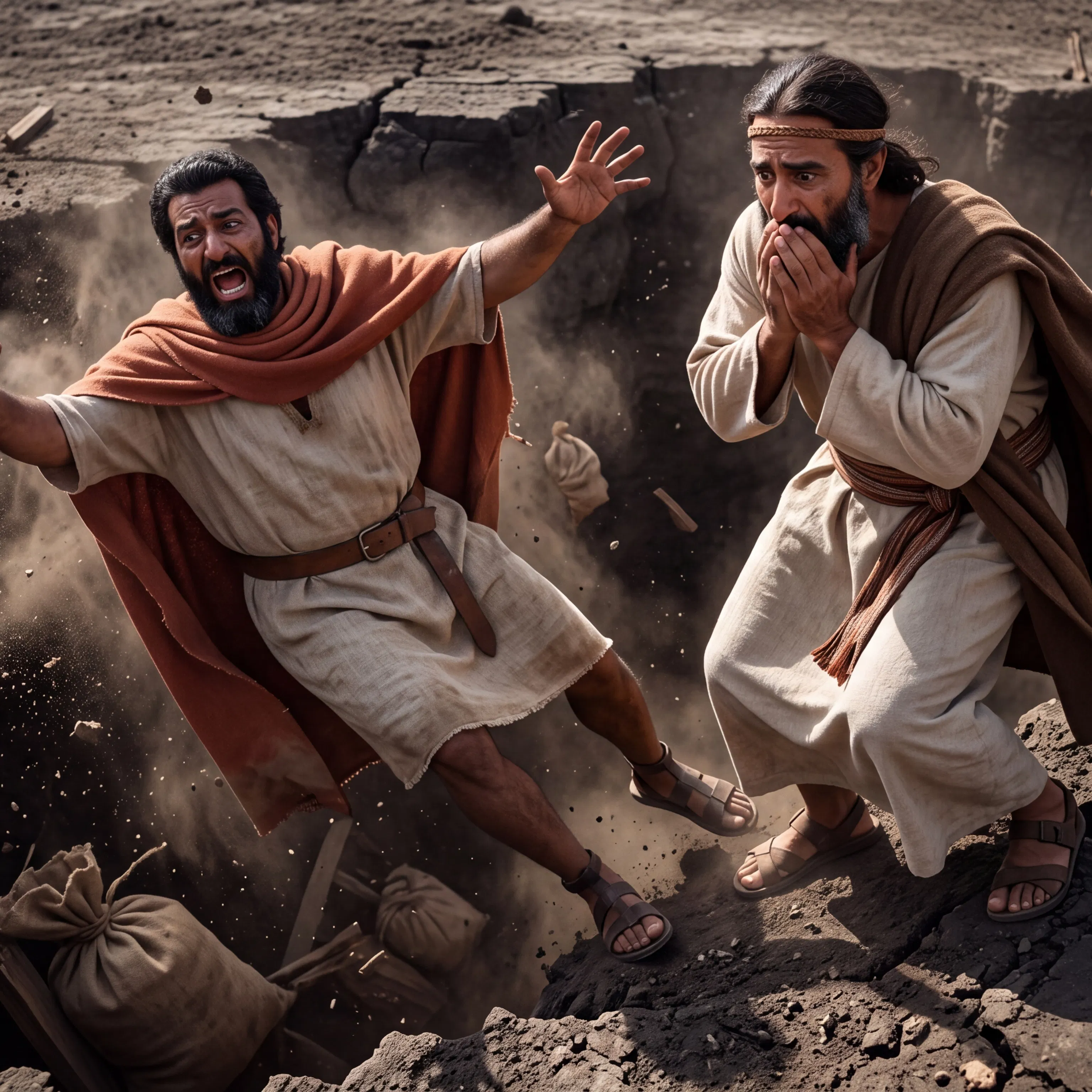 Dathan and Abiram Swallowed by the Earth