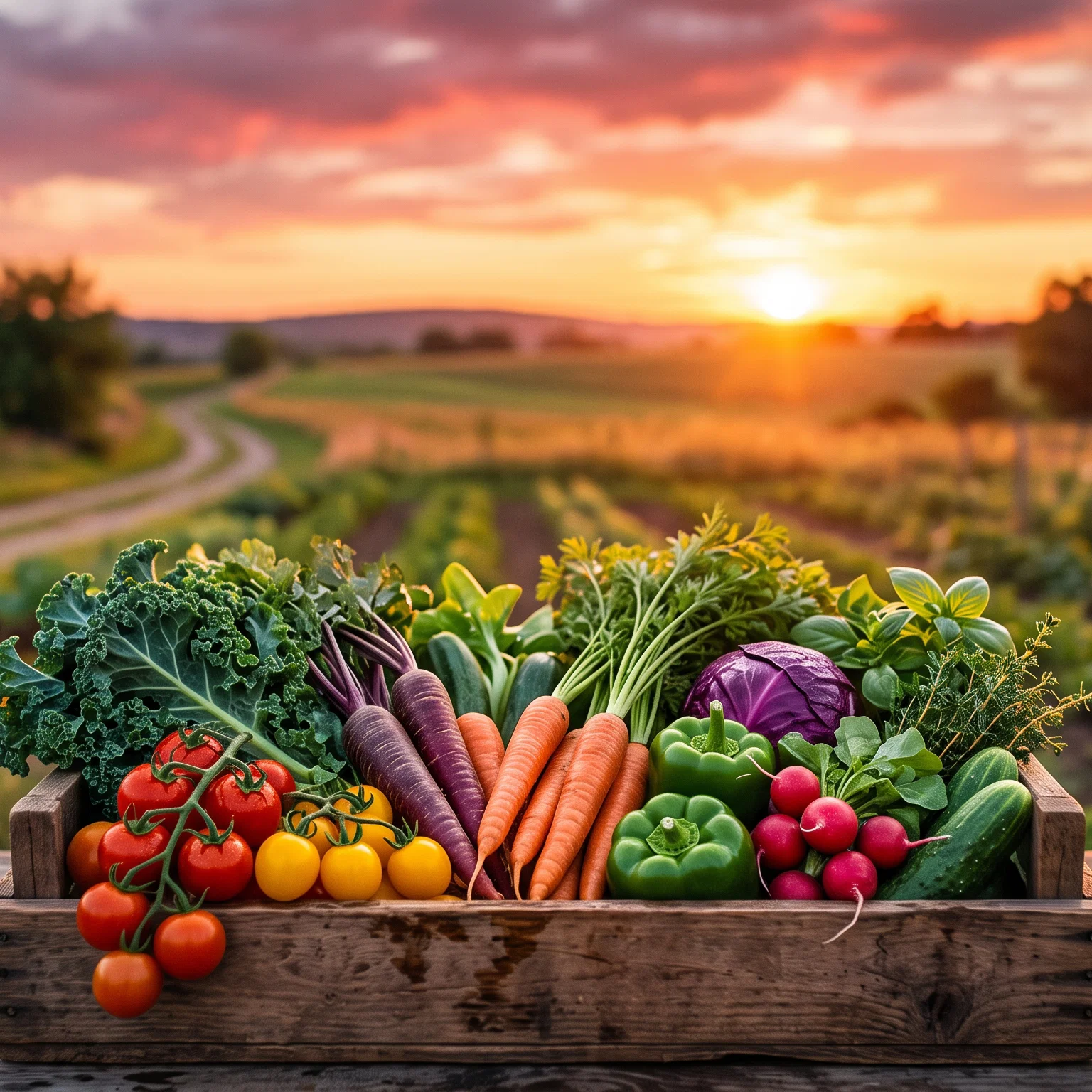 Bountiful Harvest Under a Radiant Sky