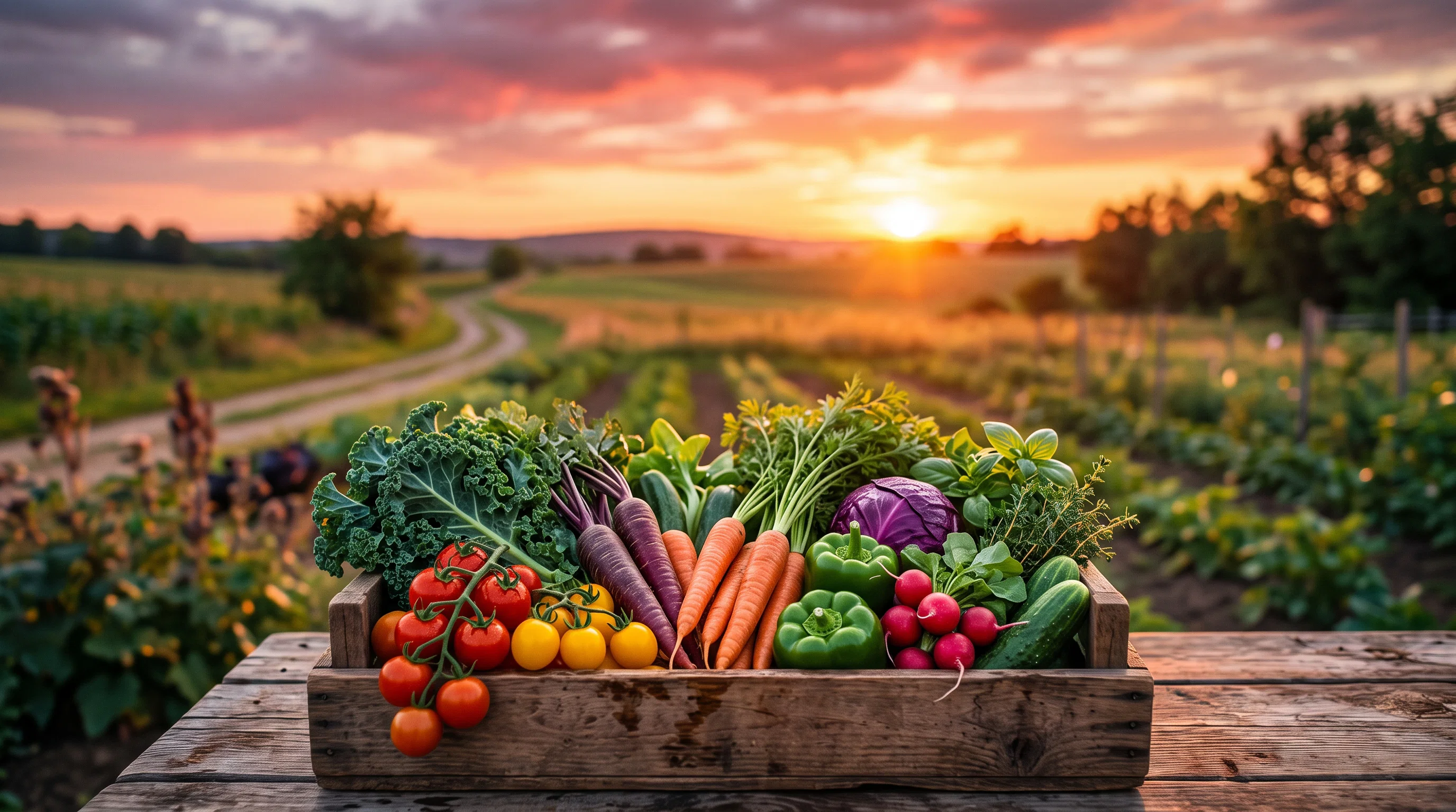 Bountiful Harvest Under a Radiant Sky