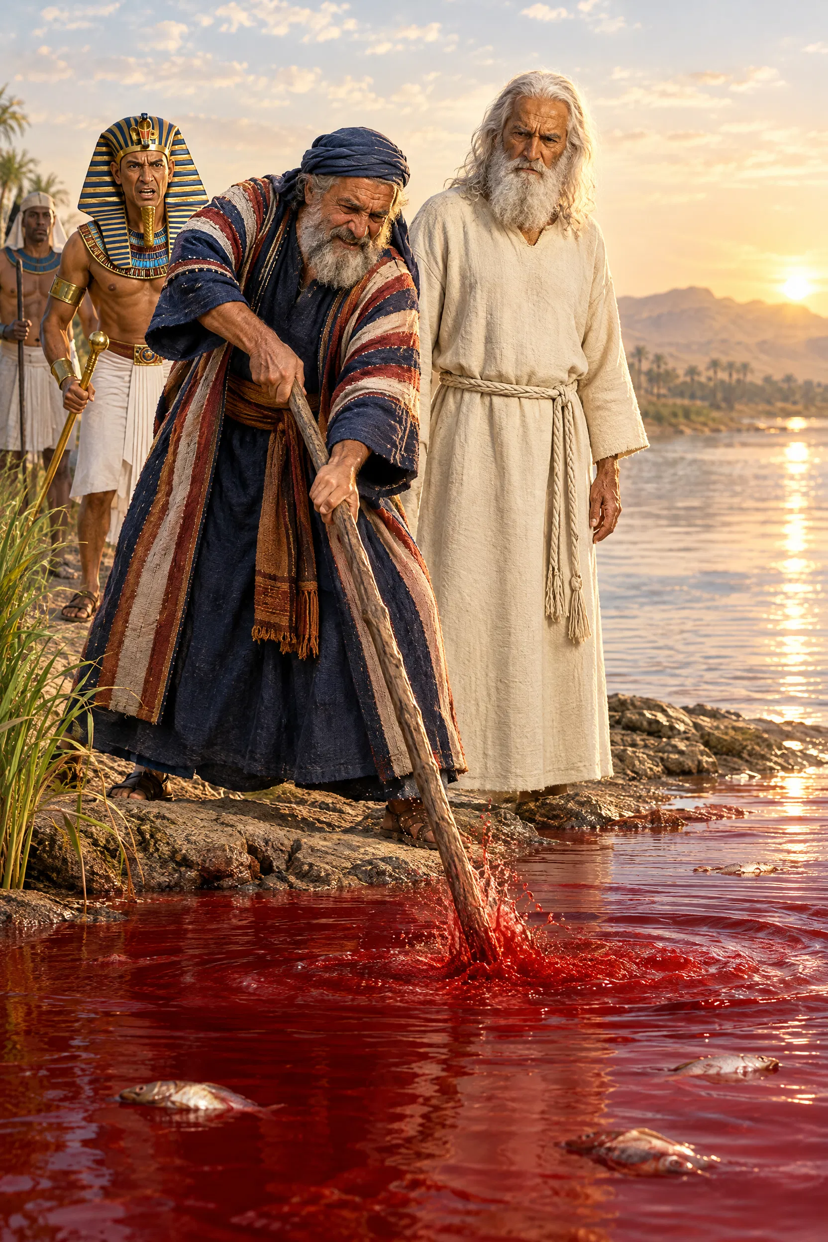 Aaron Strikes the Nile and It Turns to Blood