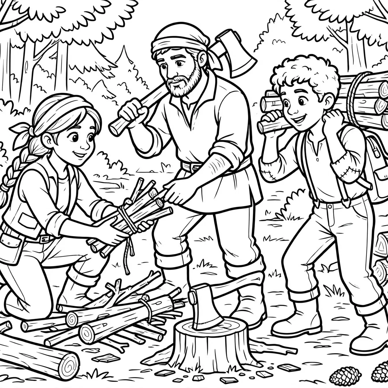 Gathering Timber for the Holy Work