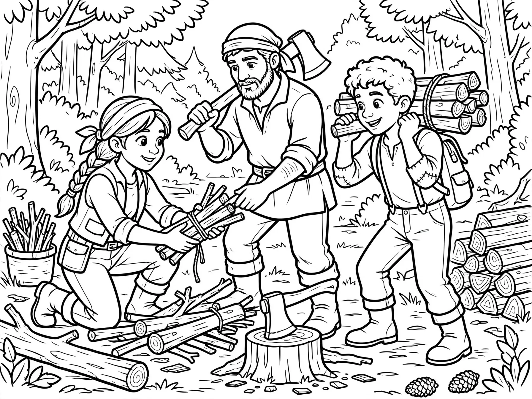 Gathering Timber for the Holy Work