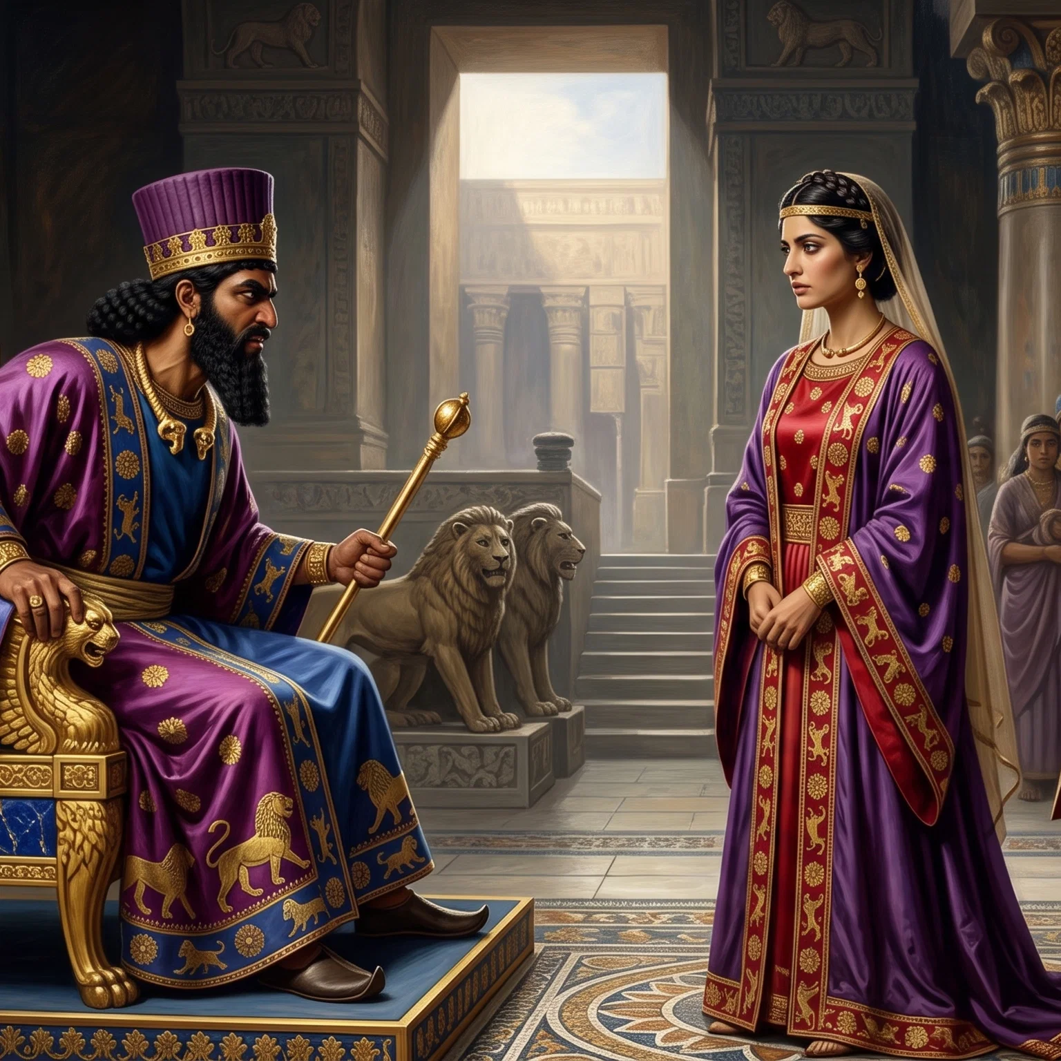 The Queen Confronts the King