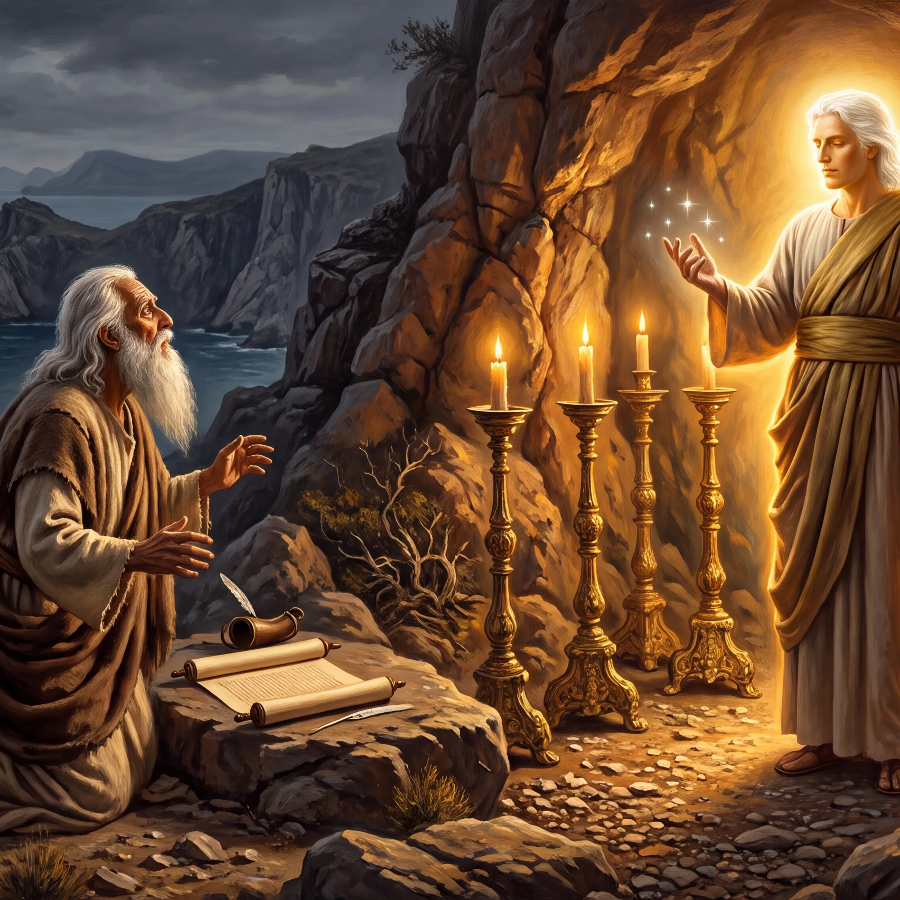 John on Patmos Before the Seven Golden Lampstands