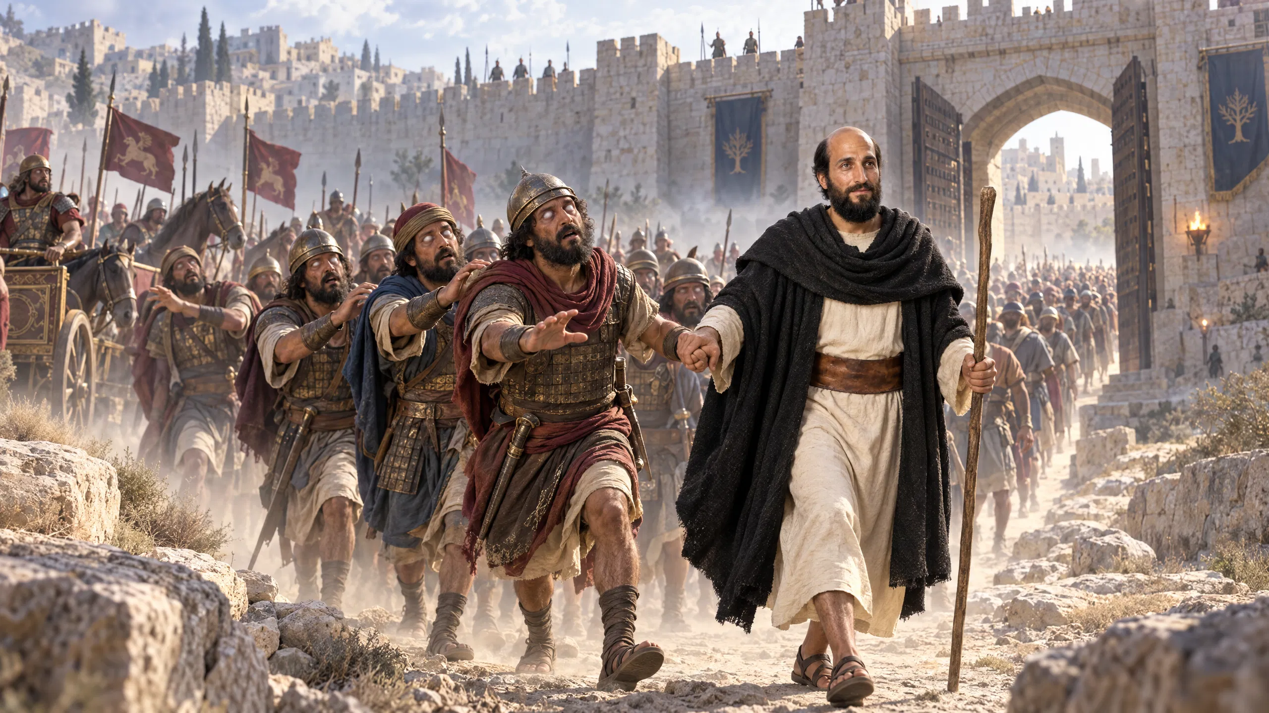 Elisha Leads the Blinded Army
