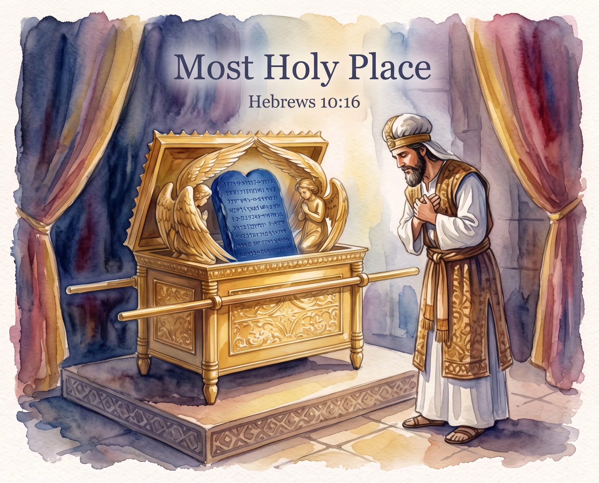 High Priest Before the Ark in the Most Holy Place