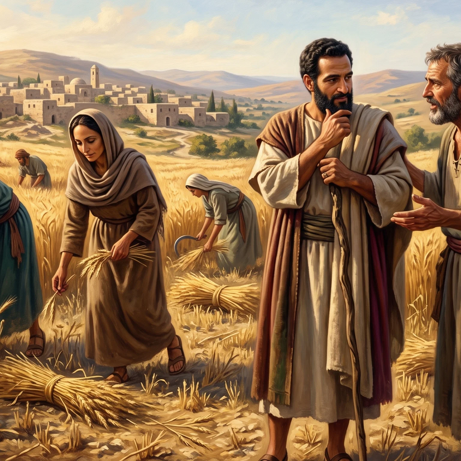 The Gleaner in Boaz's Golden Fields