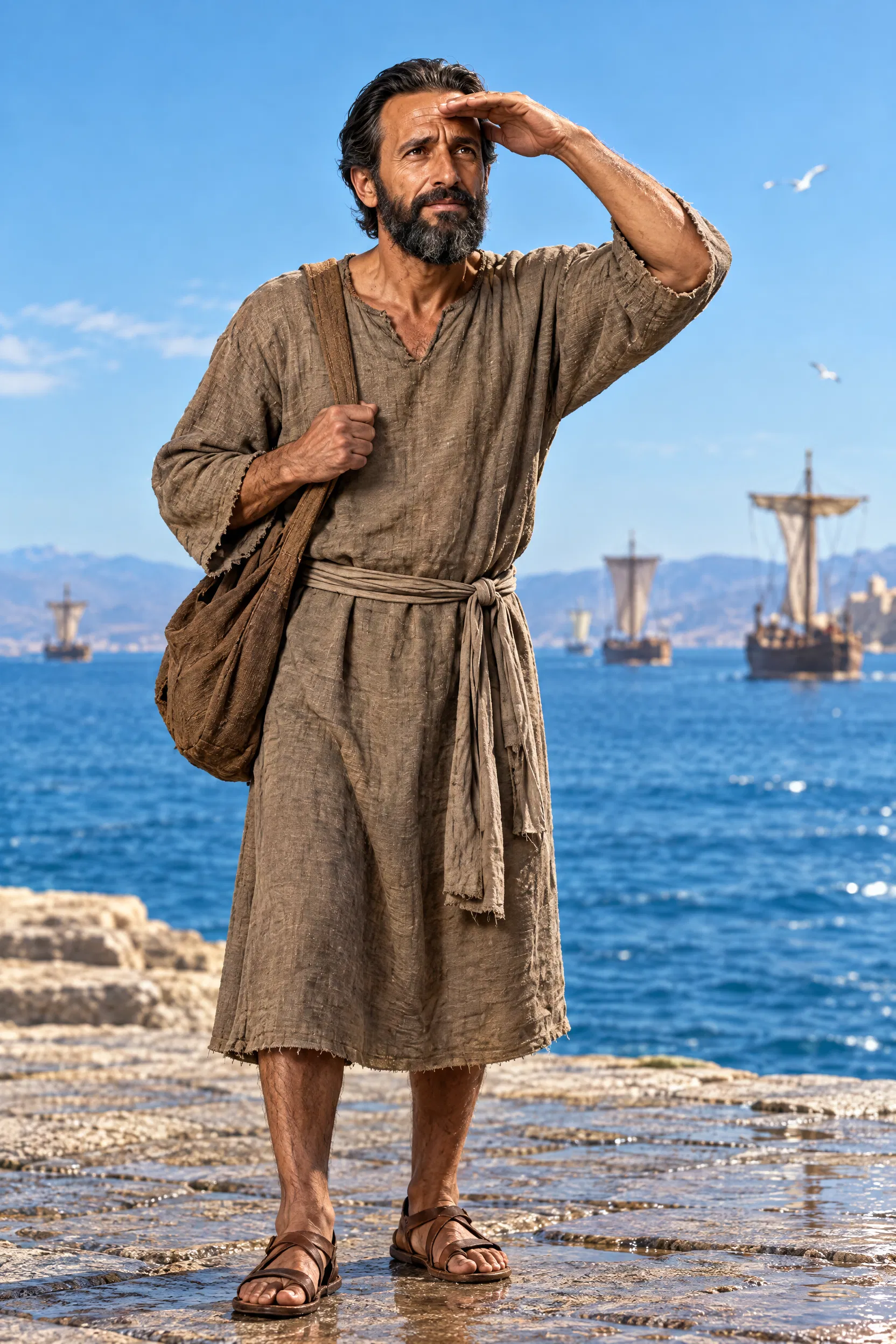 Paul Watches for Titus at the Troas Harbour