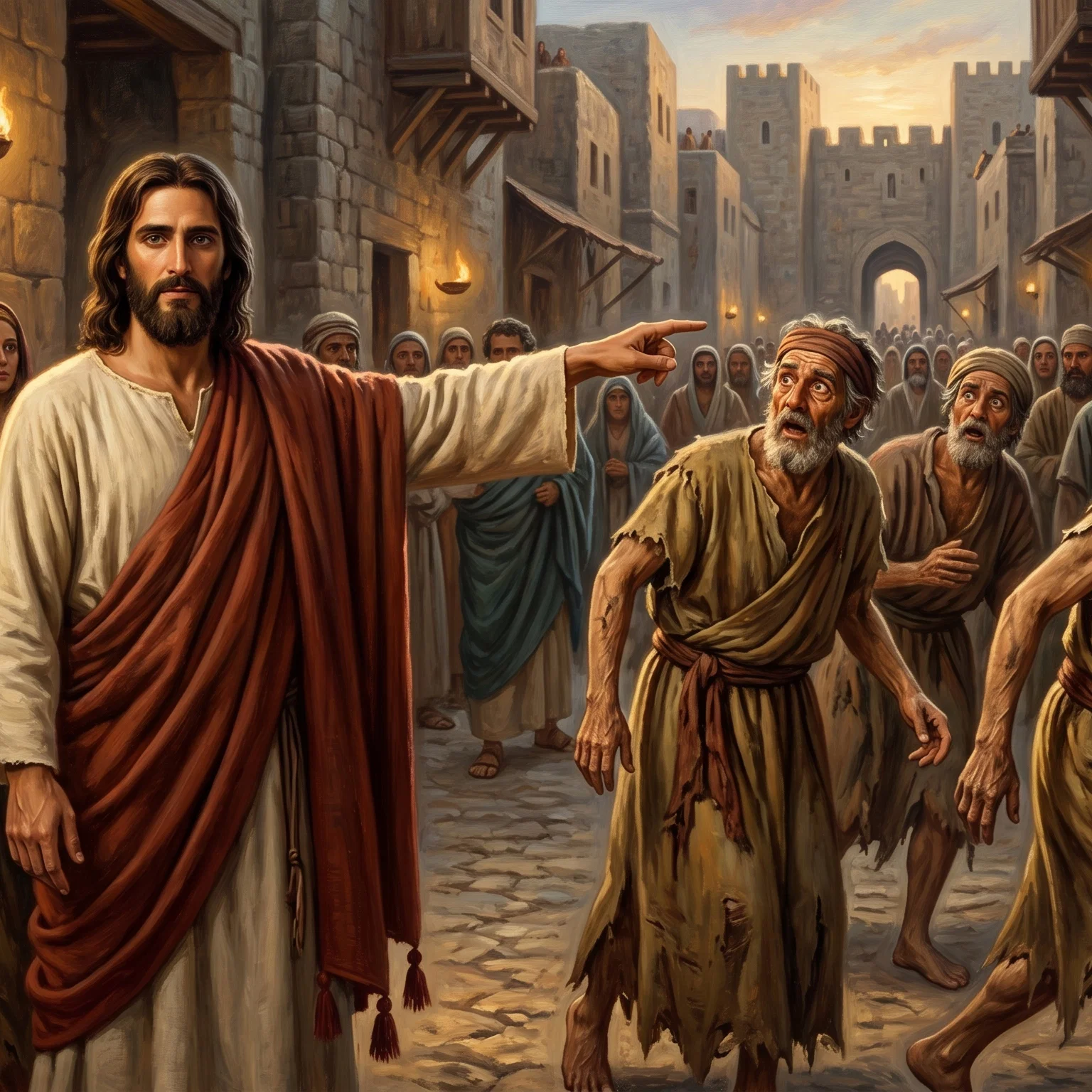 The Ten Lepers Cleansed by Faith