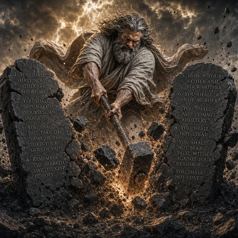 The Shattering of Divine Commandments