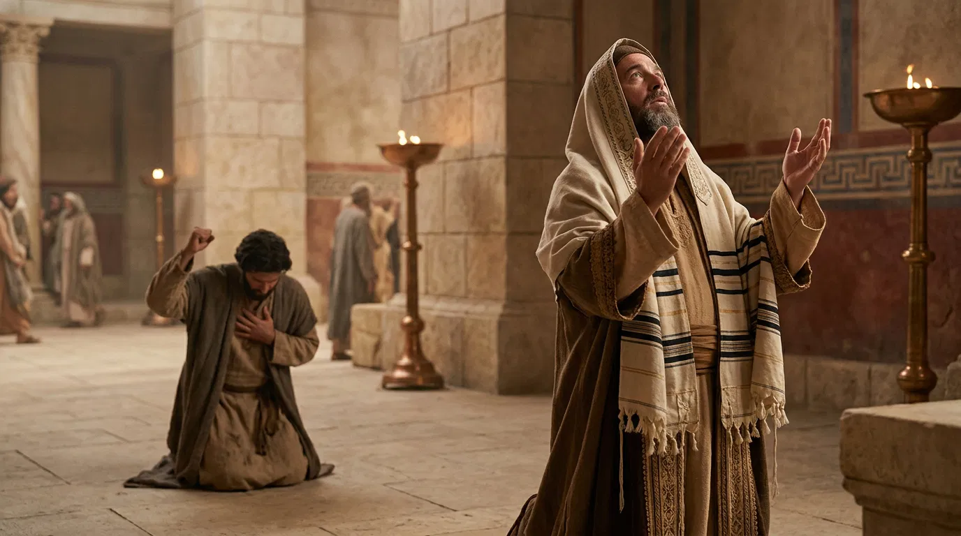 The Pharisee and the Tax Collector Pray
