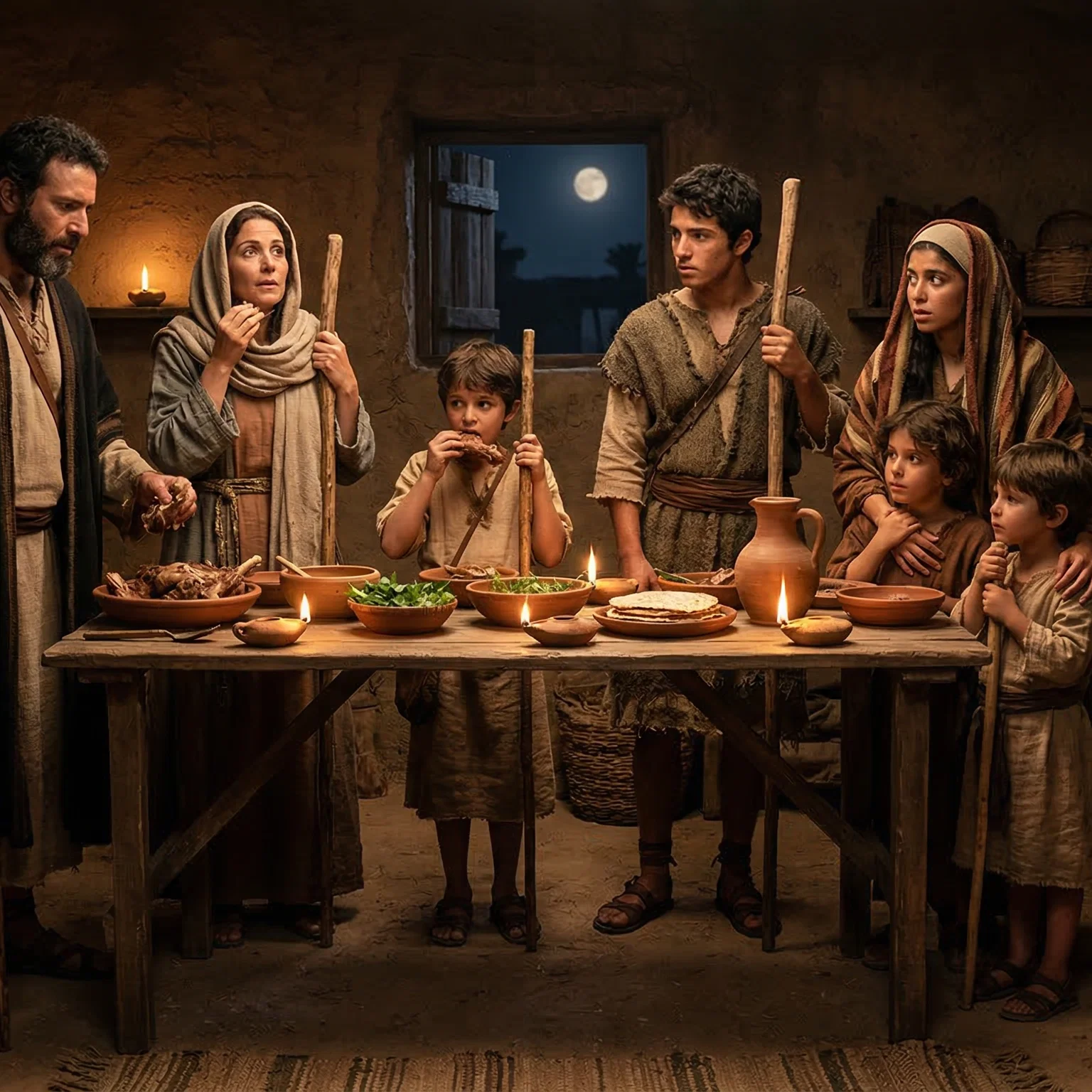 The First Passover Feast