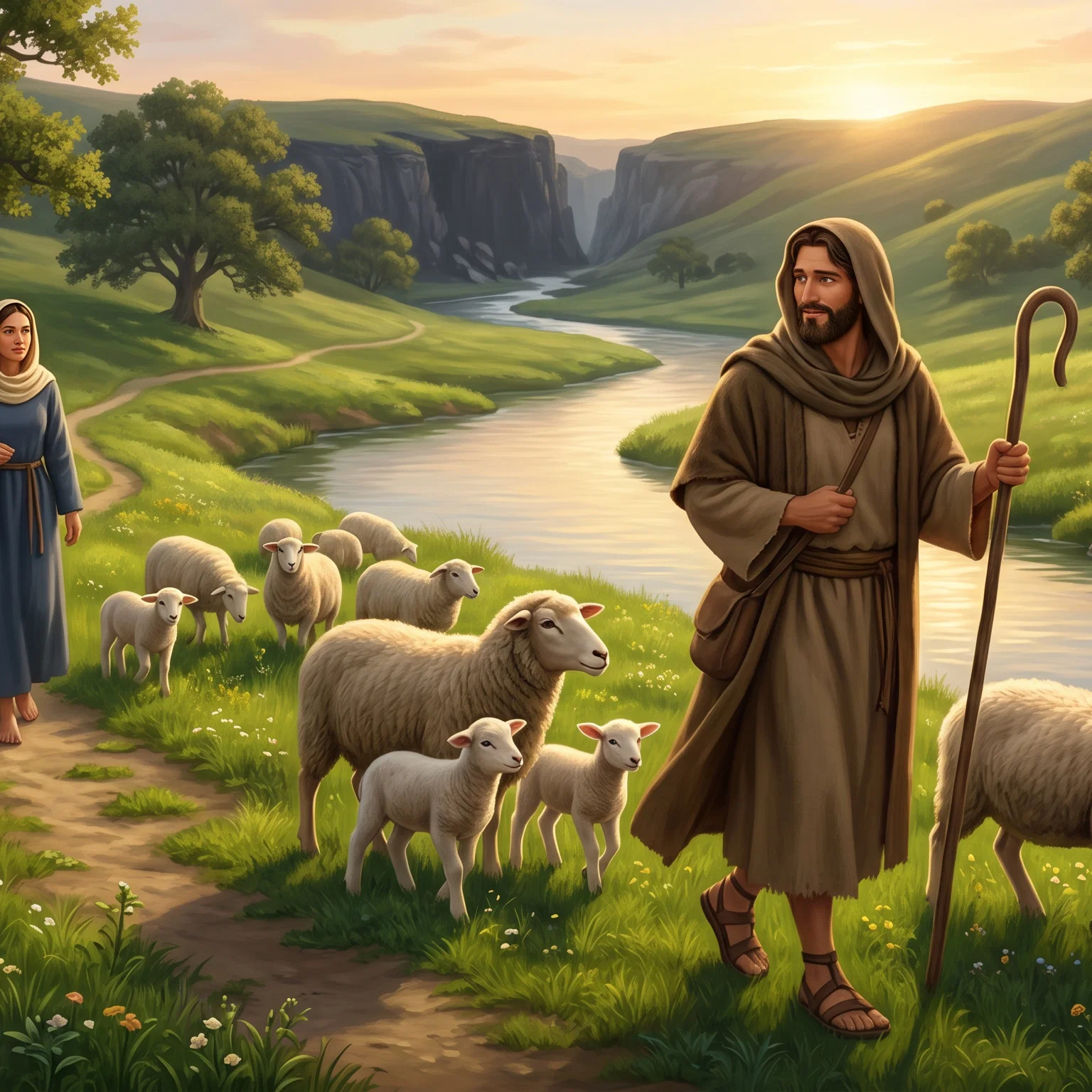 The Shepherd Guides His Flock