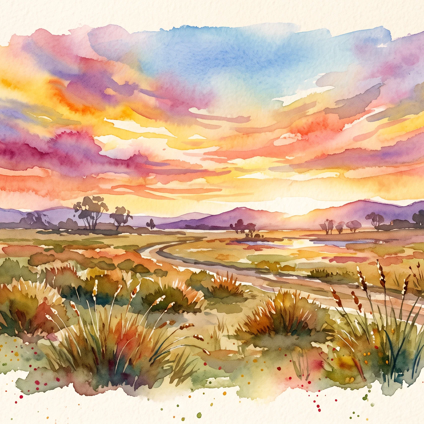 Gilded Grasslands at Twilight