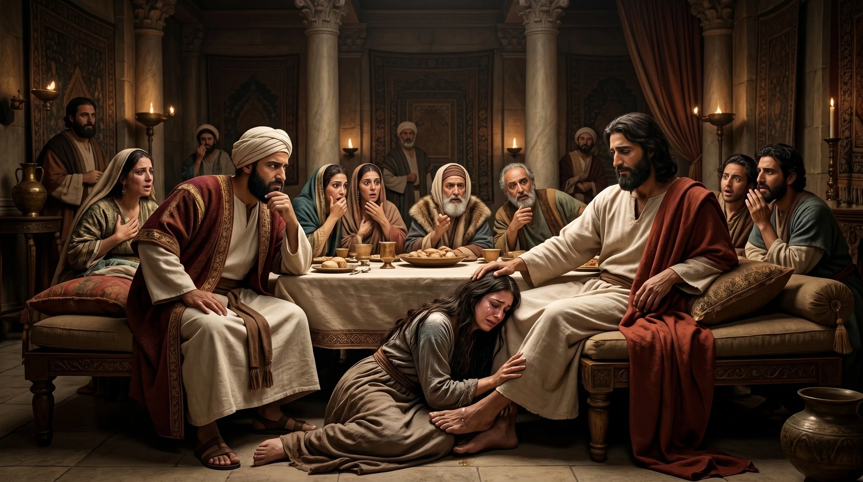 The Pharisee and the Anointing Woman