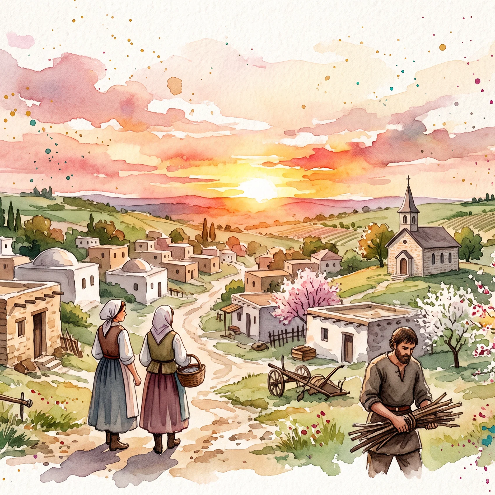Golden Hour in a Moldovan Village