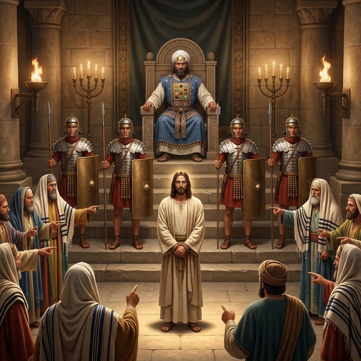 Jesus Before the Sanhedrin Council