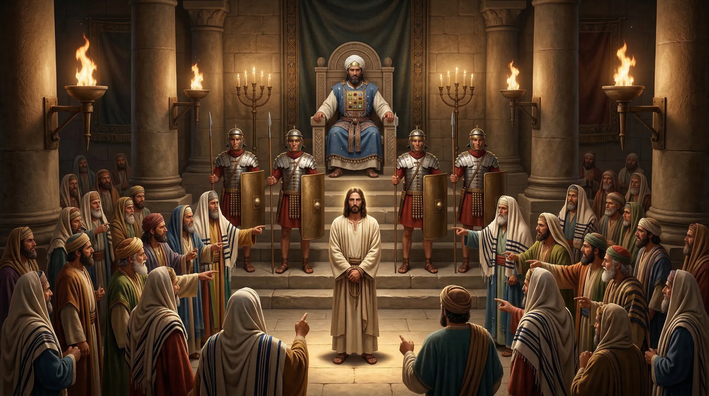 Jesus Before the Sanhedrin Council