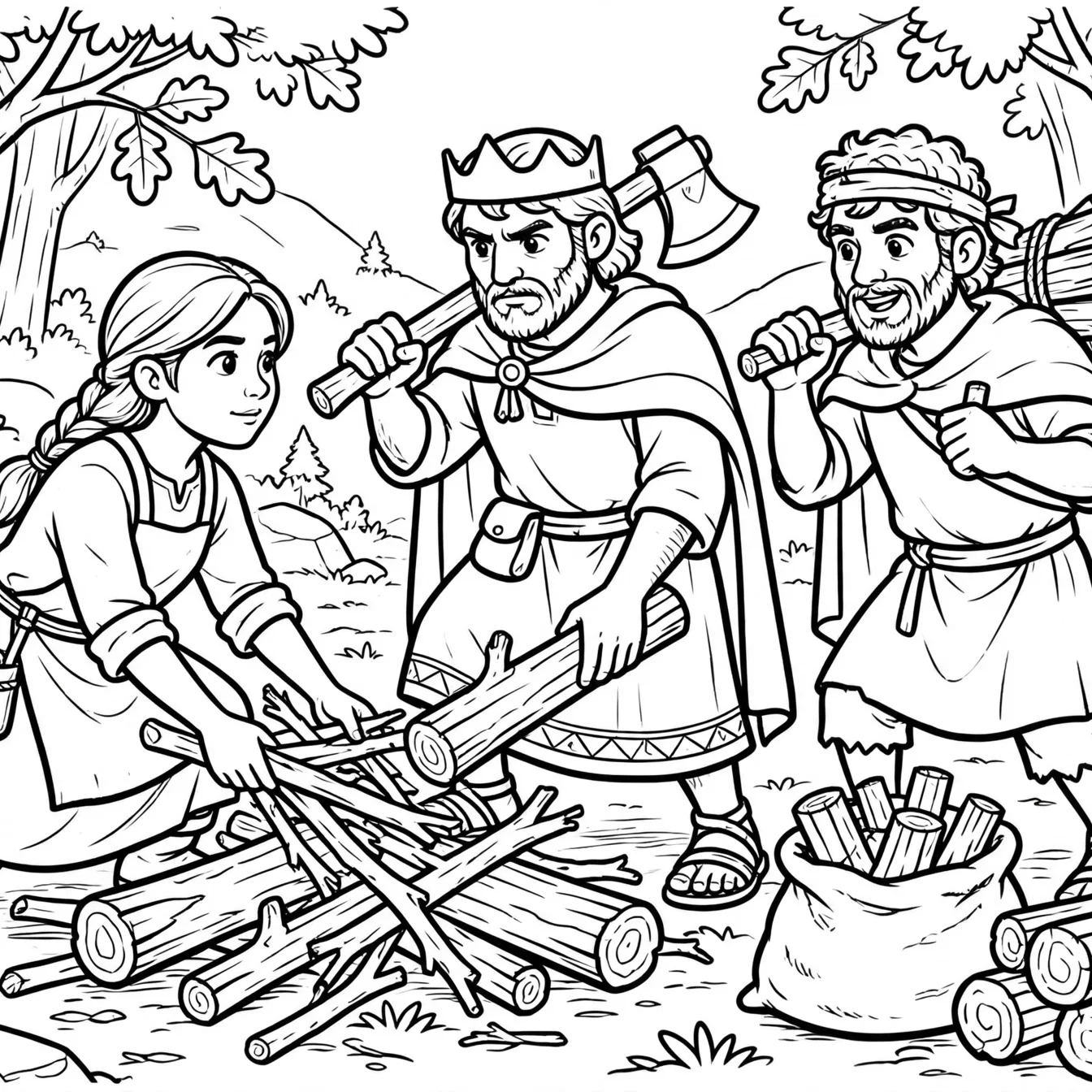 Gathering Timber for the Offering