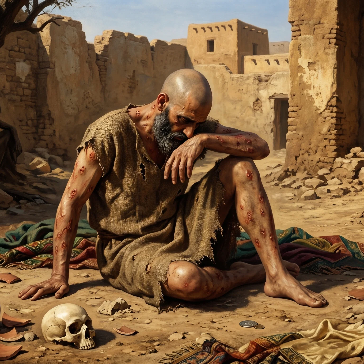 Job Desiring Quiet Release From Suffering