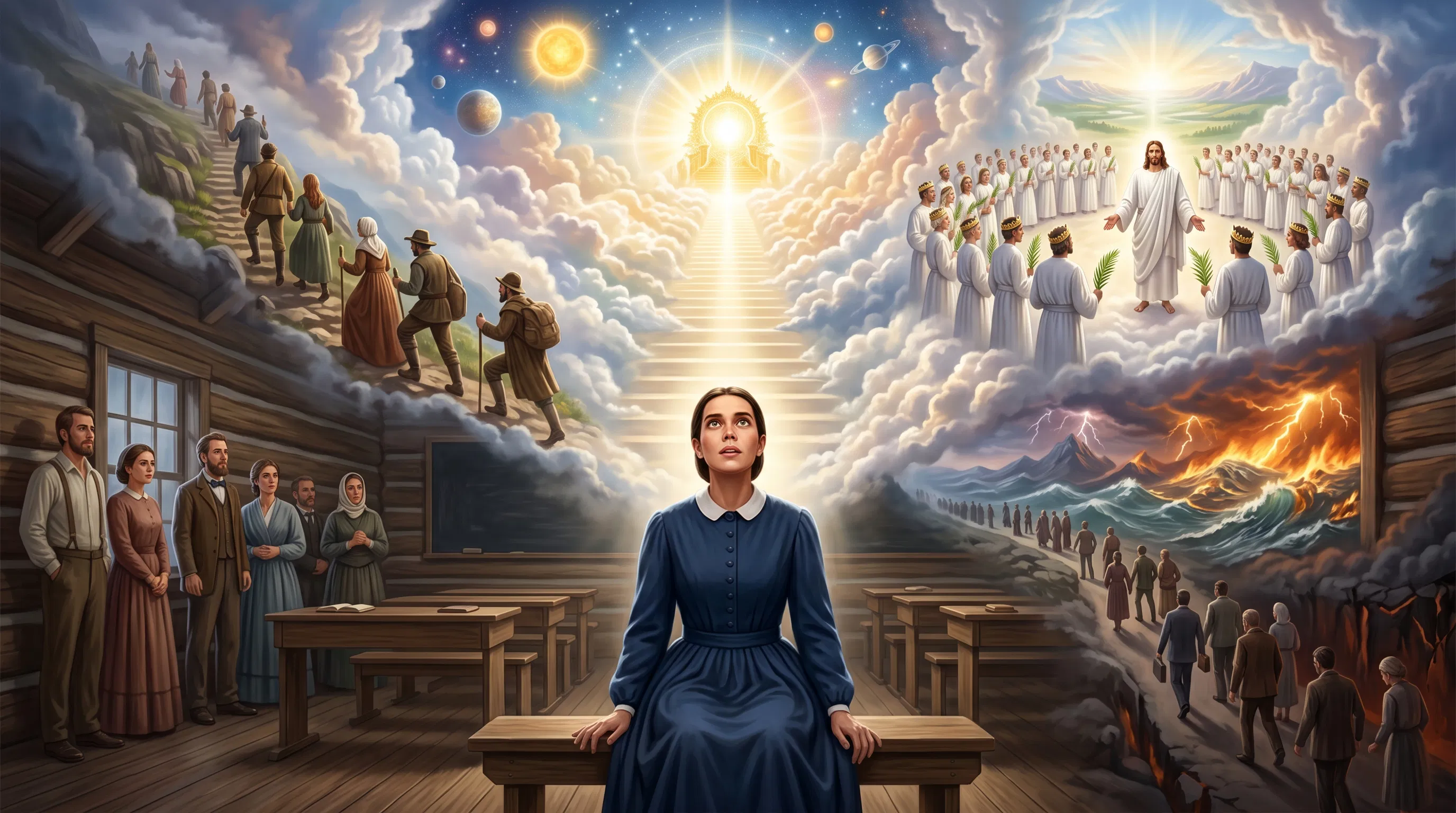 Ellen White Seeing a Vision of the Path to Heaven