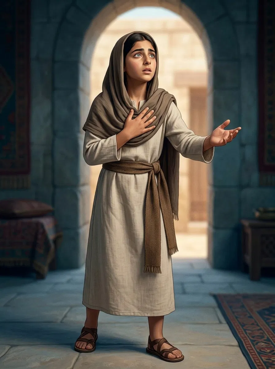 Israelite Girl Speaks of the Prophet in Samaria