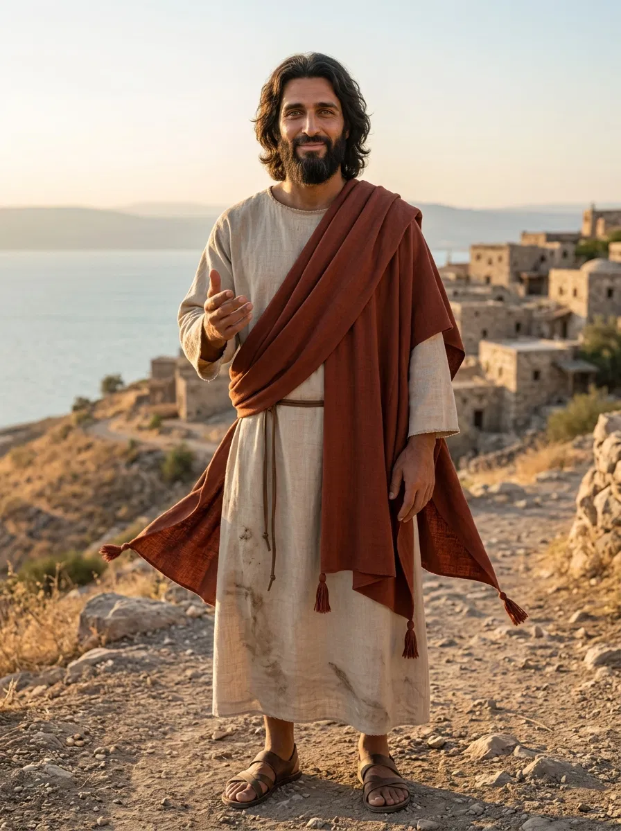 Jesus Standing Above the Sea
