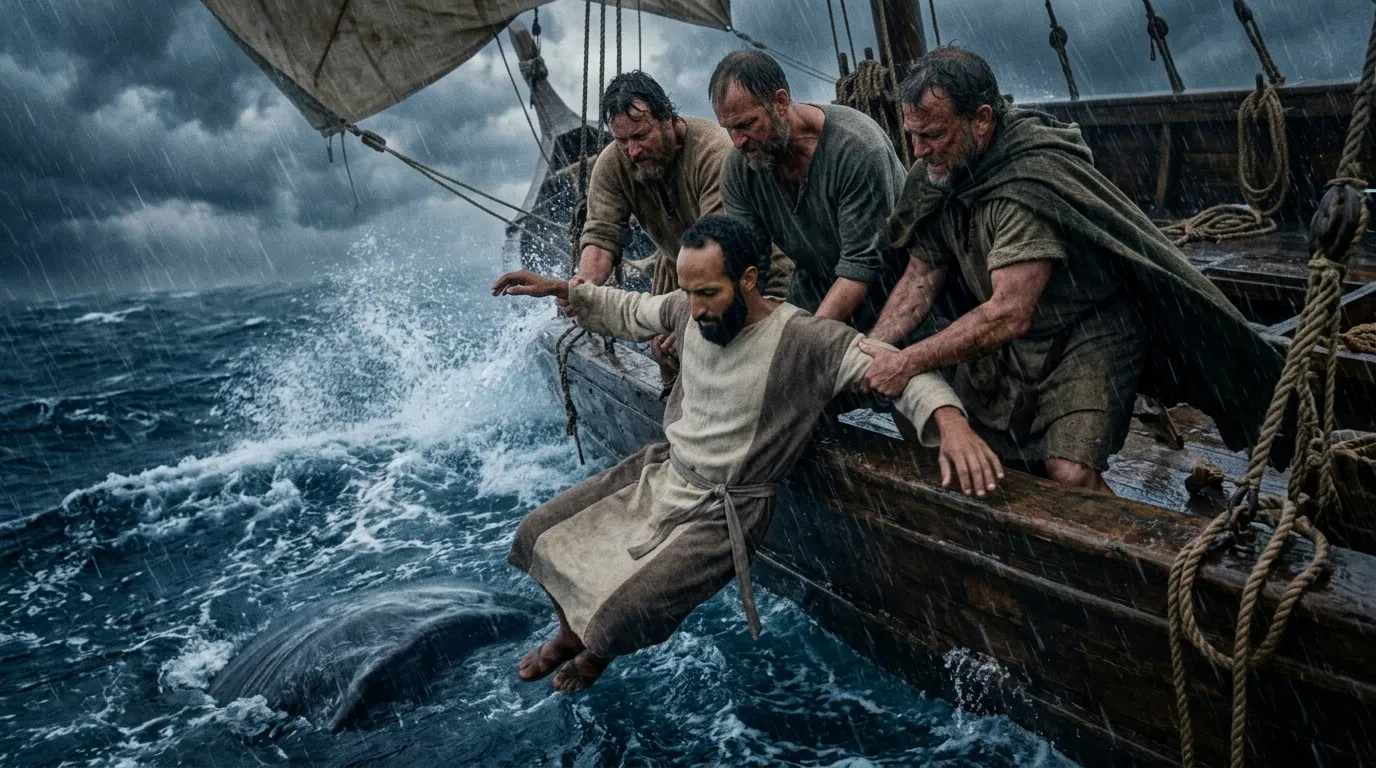 Mariners Cast Jonah Into the Sea