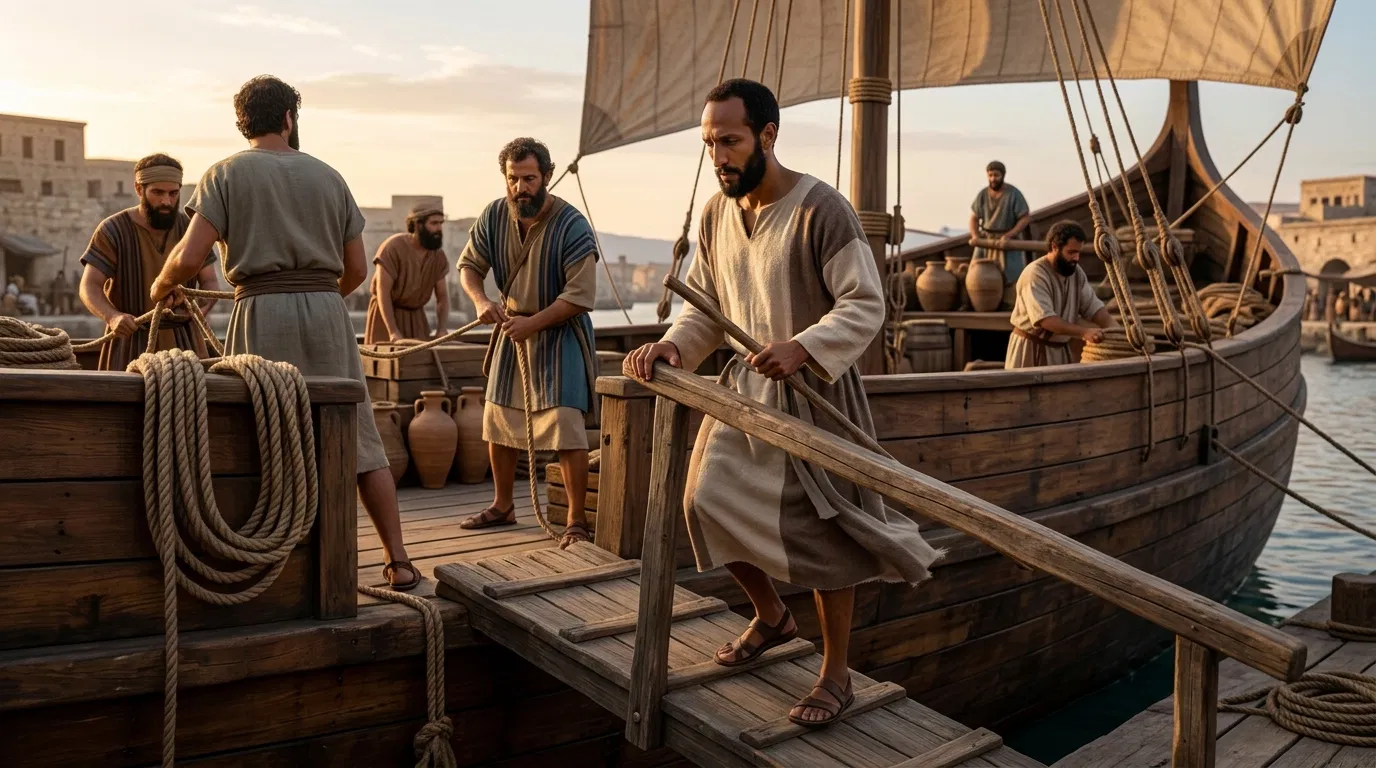 Jonah Boards the Ship to Tarshish